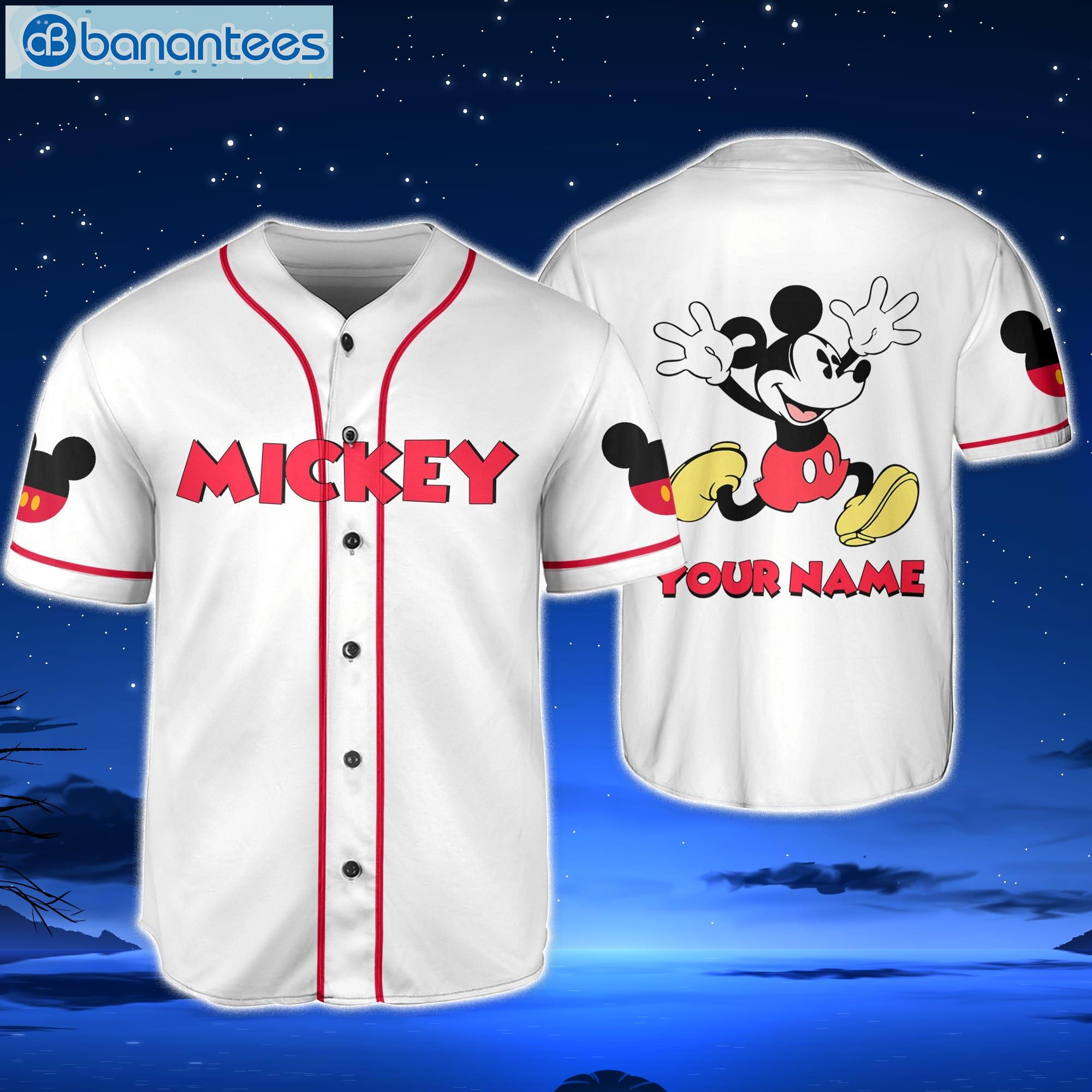 Jersey Mickey Lucky Horizontal Custom Name Baseball Jersey Shirt