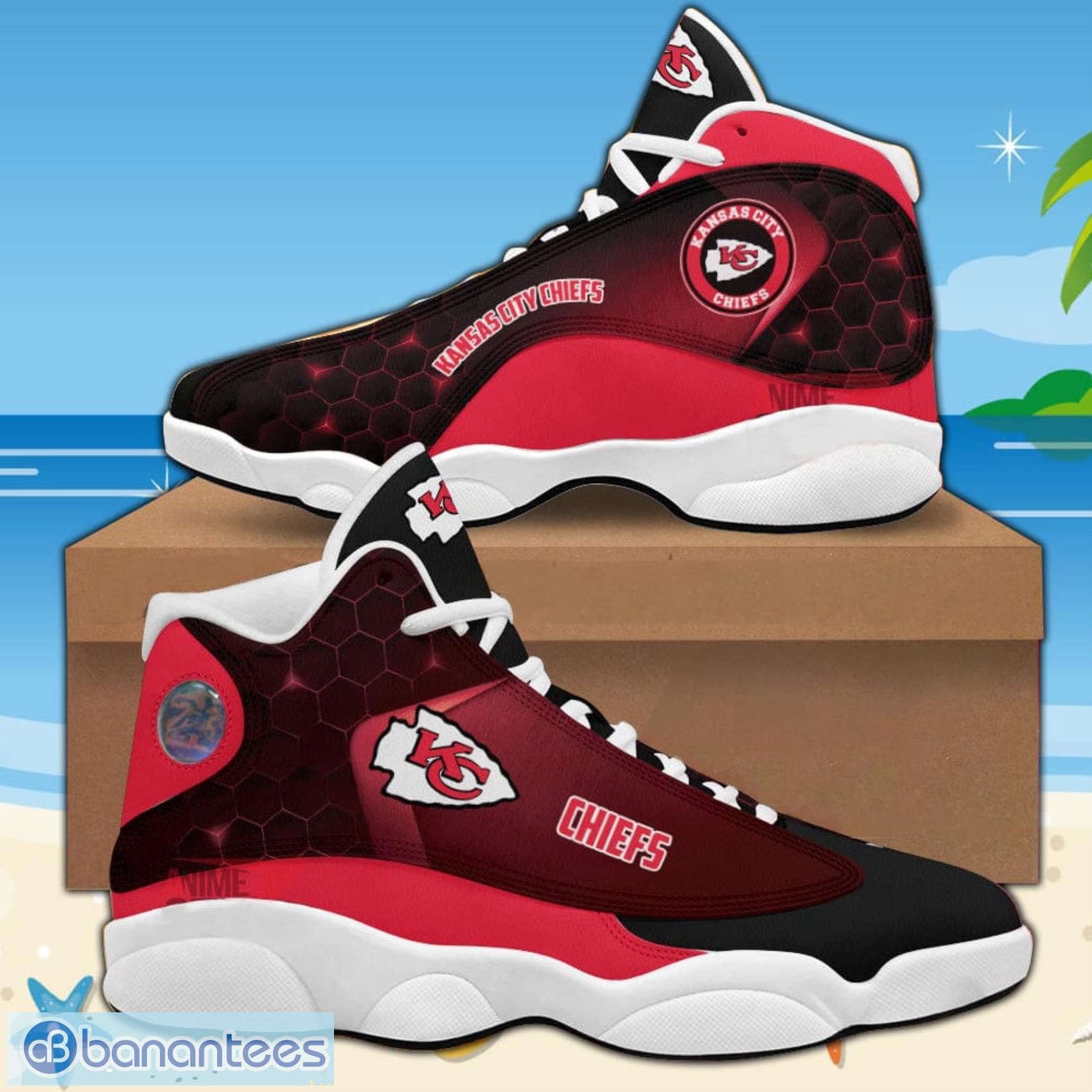 Kansas City Chiefs Air Jordan 13 Sneakers Nfl Custom Sport Shoes