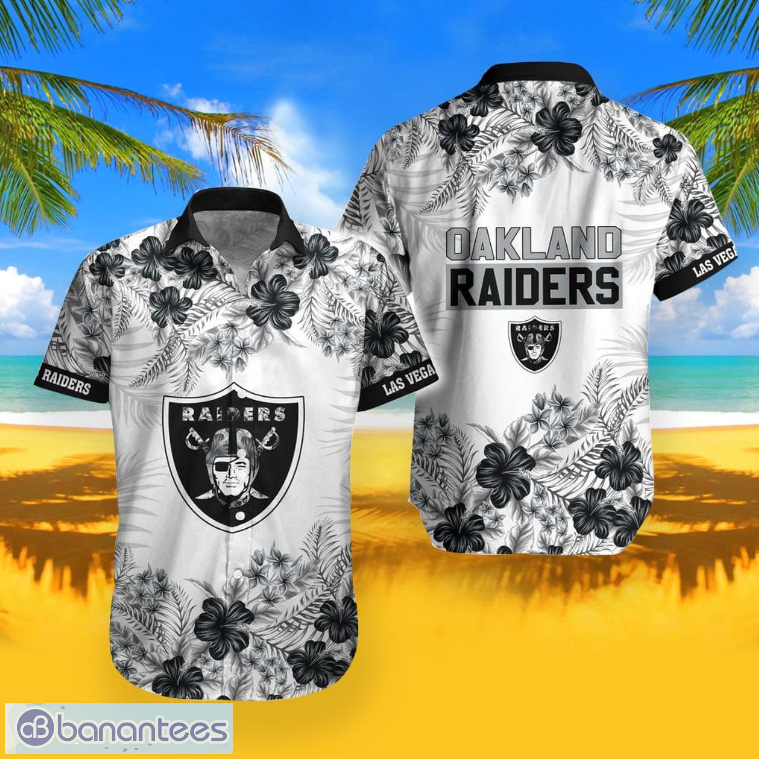 Nfl Las Vegas Raiders Summer Beach Hawaiian Shirt And Short - YesItCustom