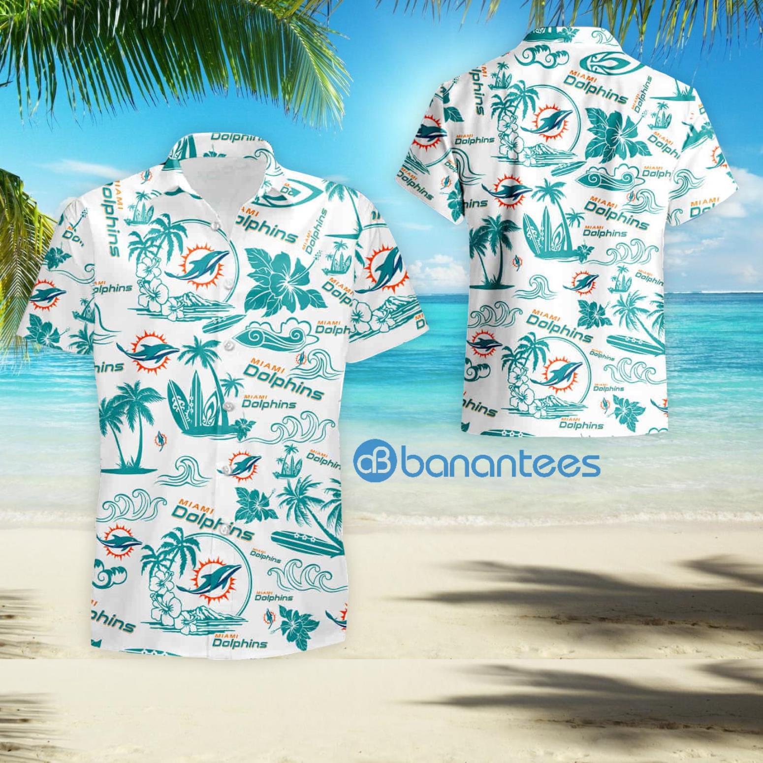 Dolphin and Sea and Beach Hawaiian Shirts for Men Short Sleeve Button Down  Tshirt Summer Tops