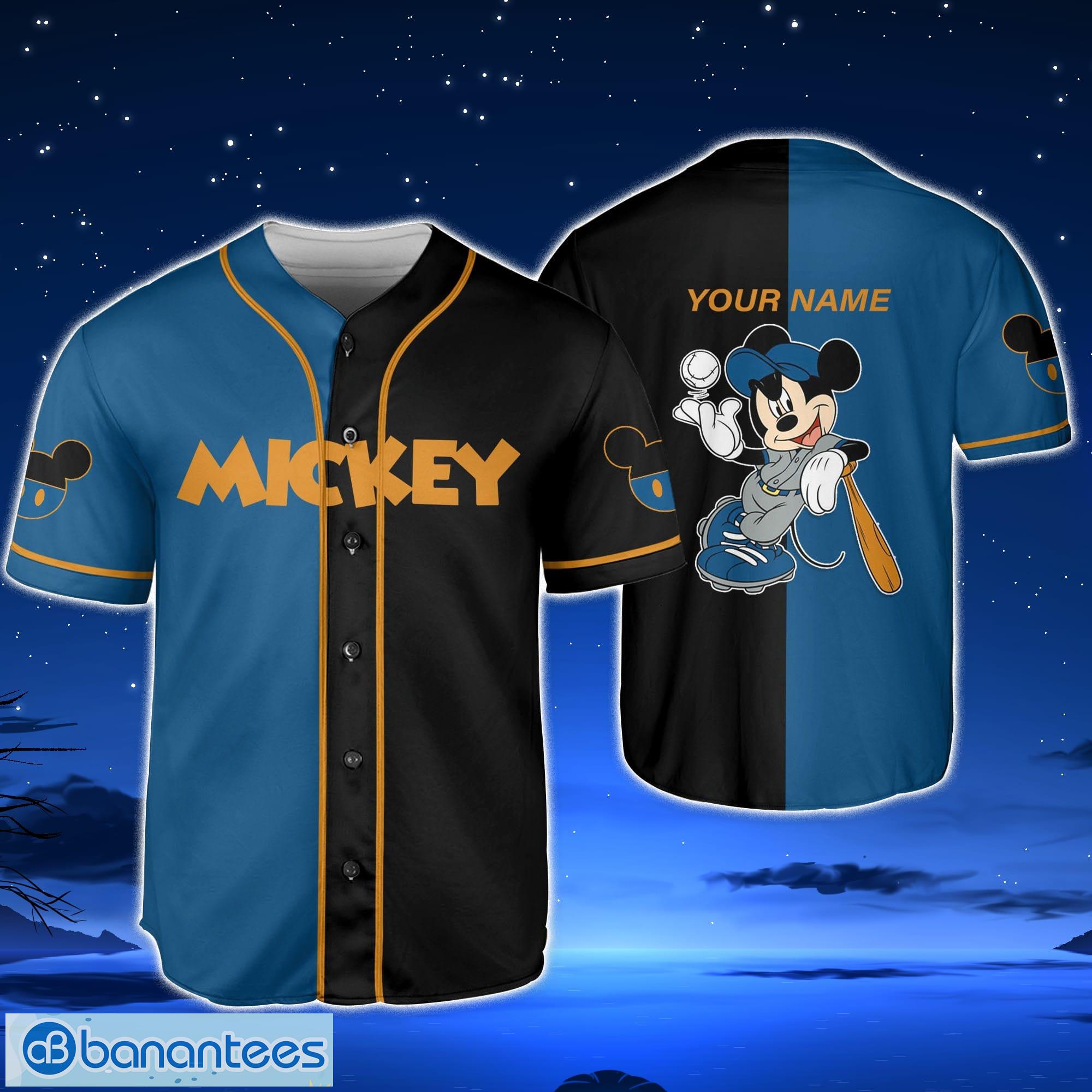 Jersey Mickey Lucky Horizontal Custom Name Baseball Jersey Shirt Cute Gift  For Fans Disney And Sport Lovers - Banantees