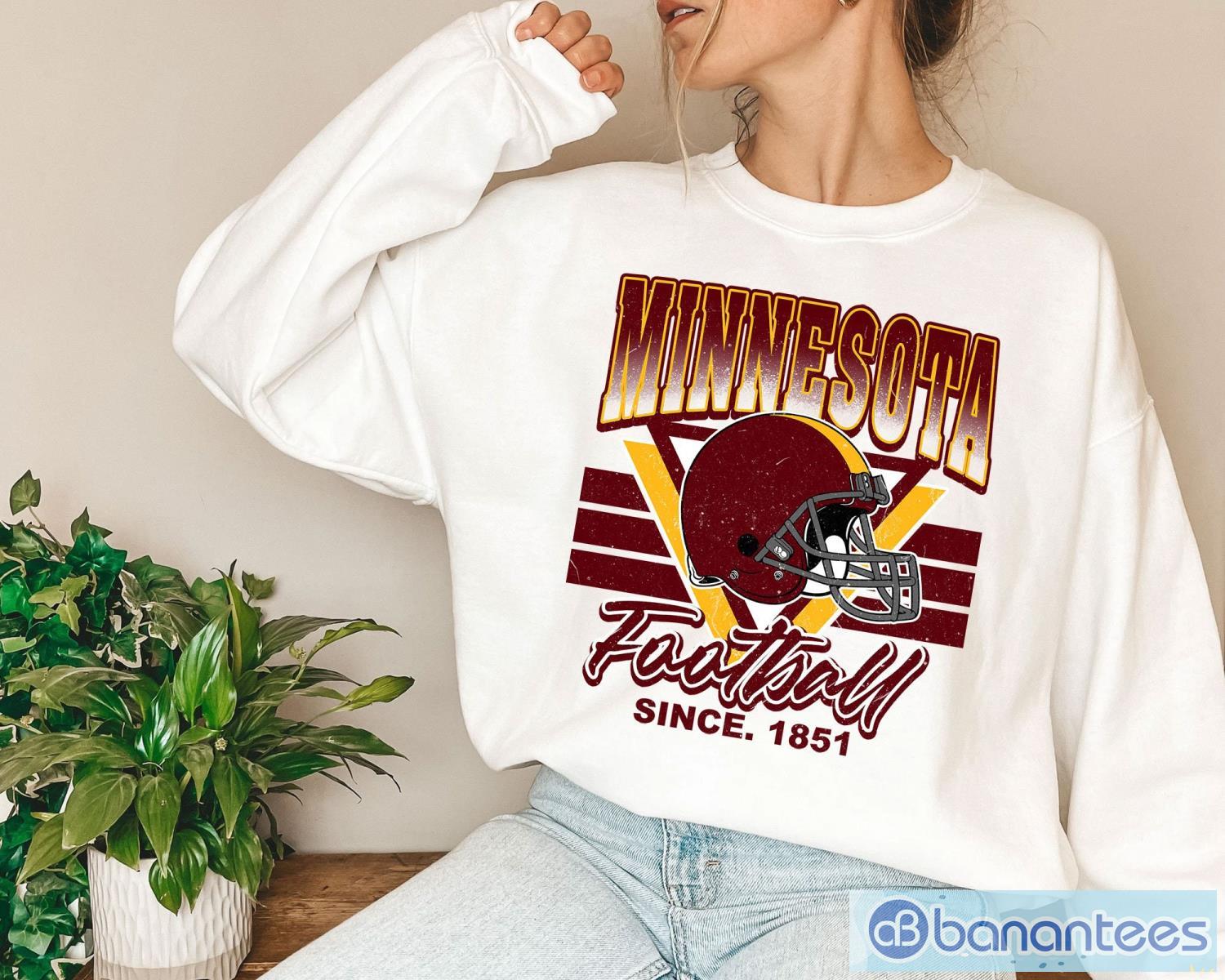 Minnesota Vikings Sweatshirt - Football Crewneck Vintage Sweater