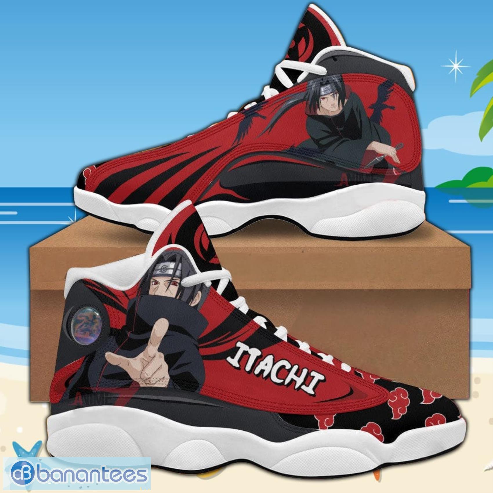 Naruto Uchiha Itachi Air Jordan 13 Sneaker Shoes - Banantees