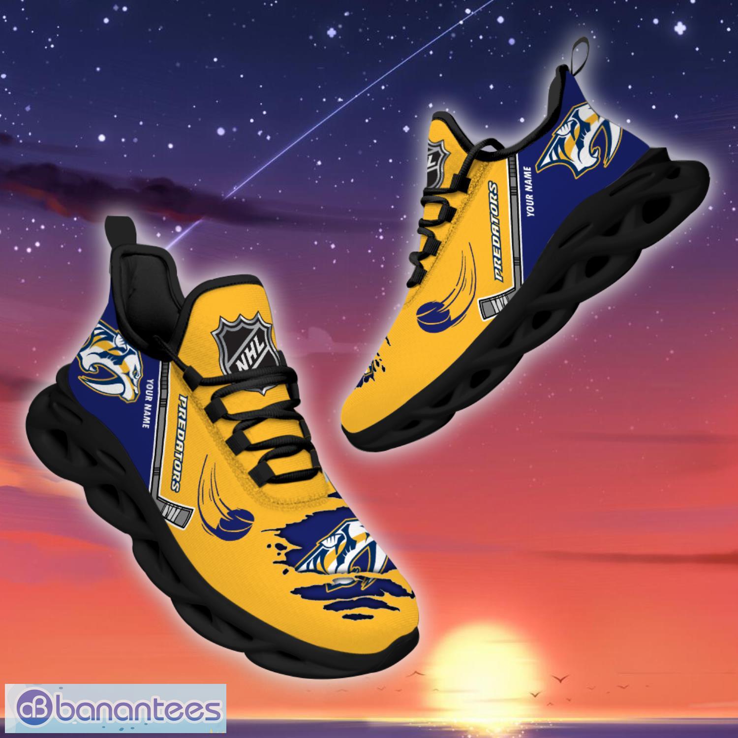 Nashville Predators Sport Shoes Custom Name NHL Max Soul Sneakers -  YesItCustom