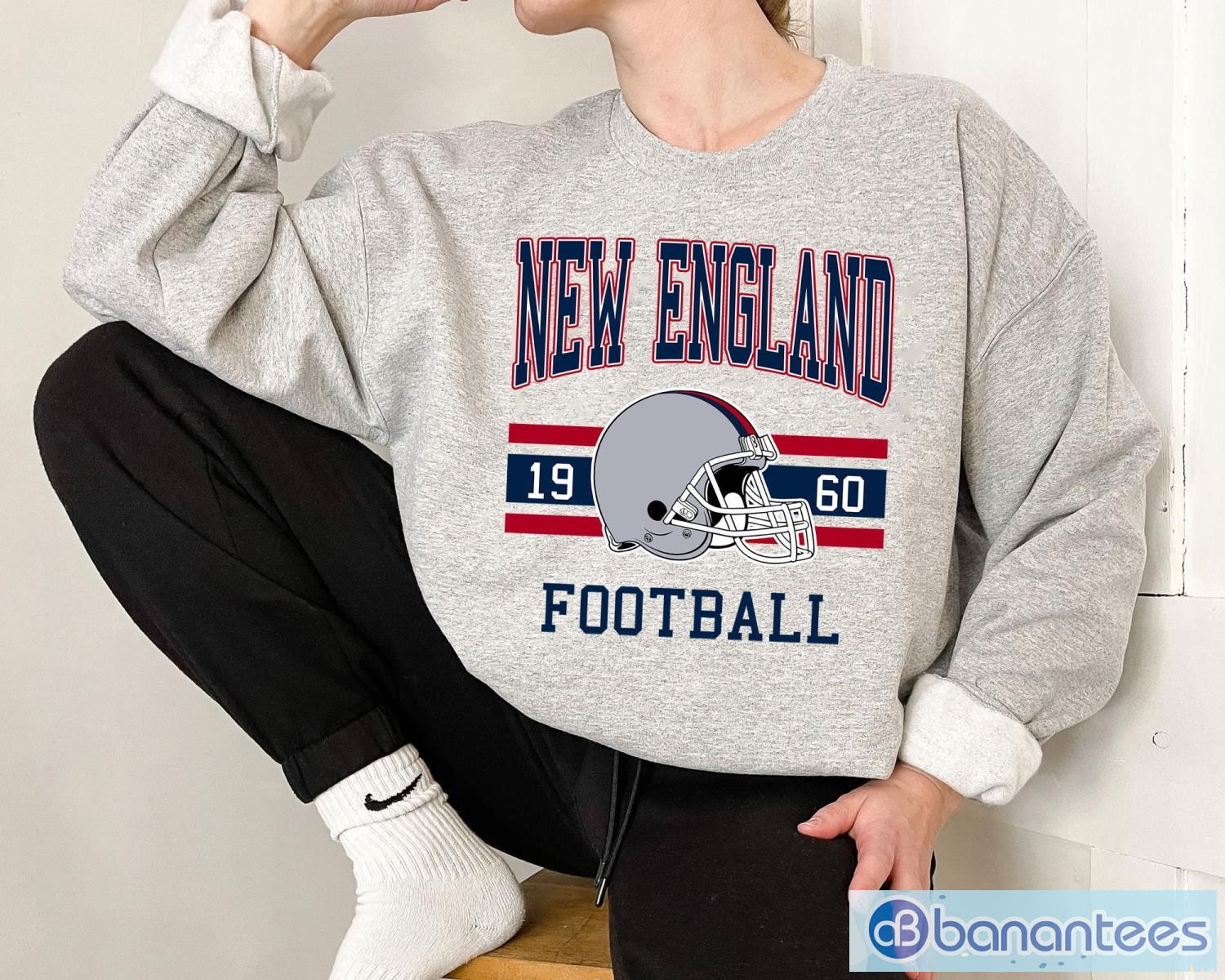 New England Patriots Shirt, Retro Football Unisex T-shirt Long Sleeve