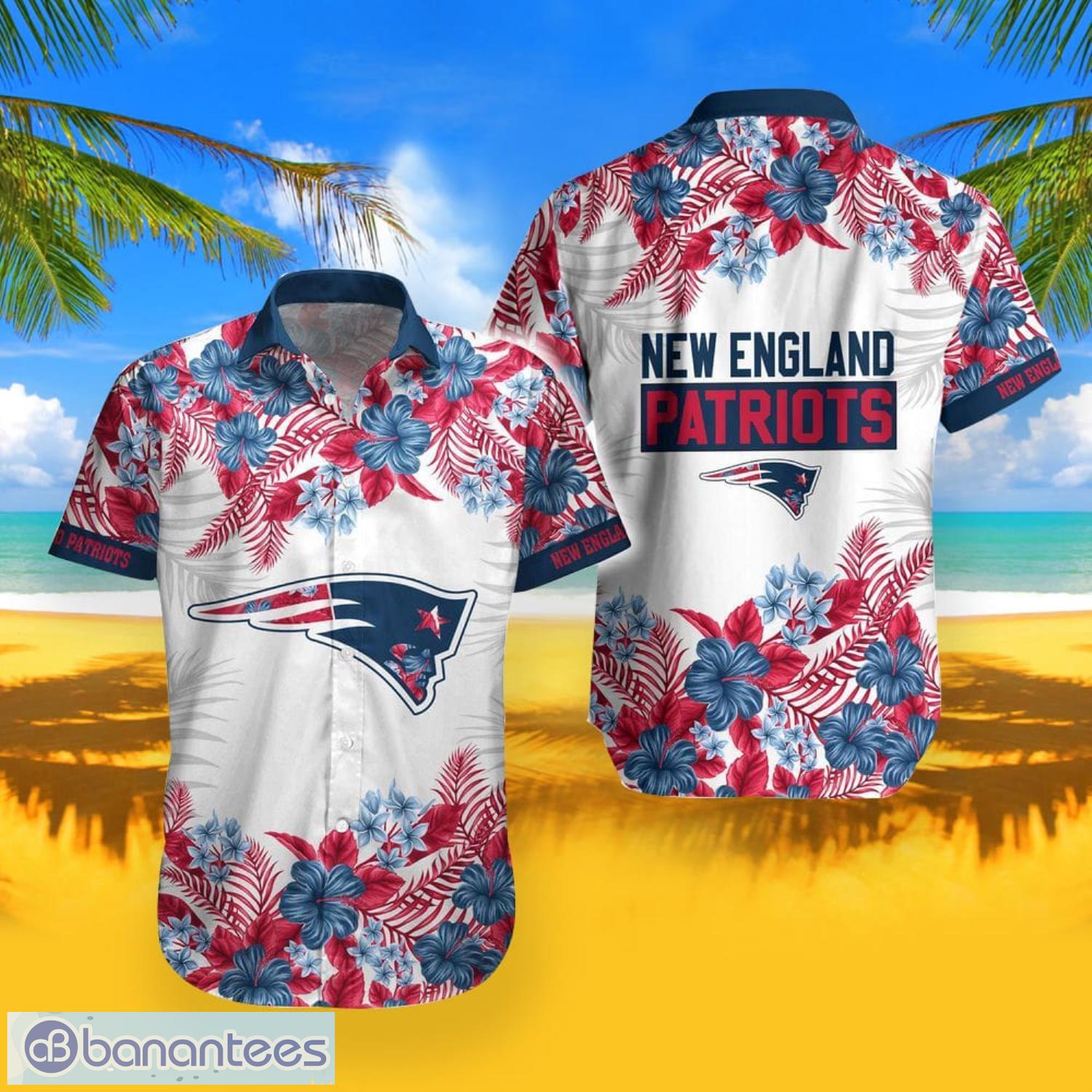 Personalized New England Patriots NFL Flower Summer Tropical