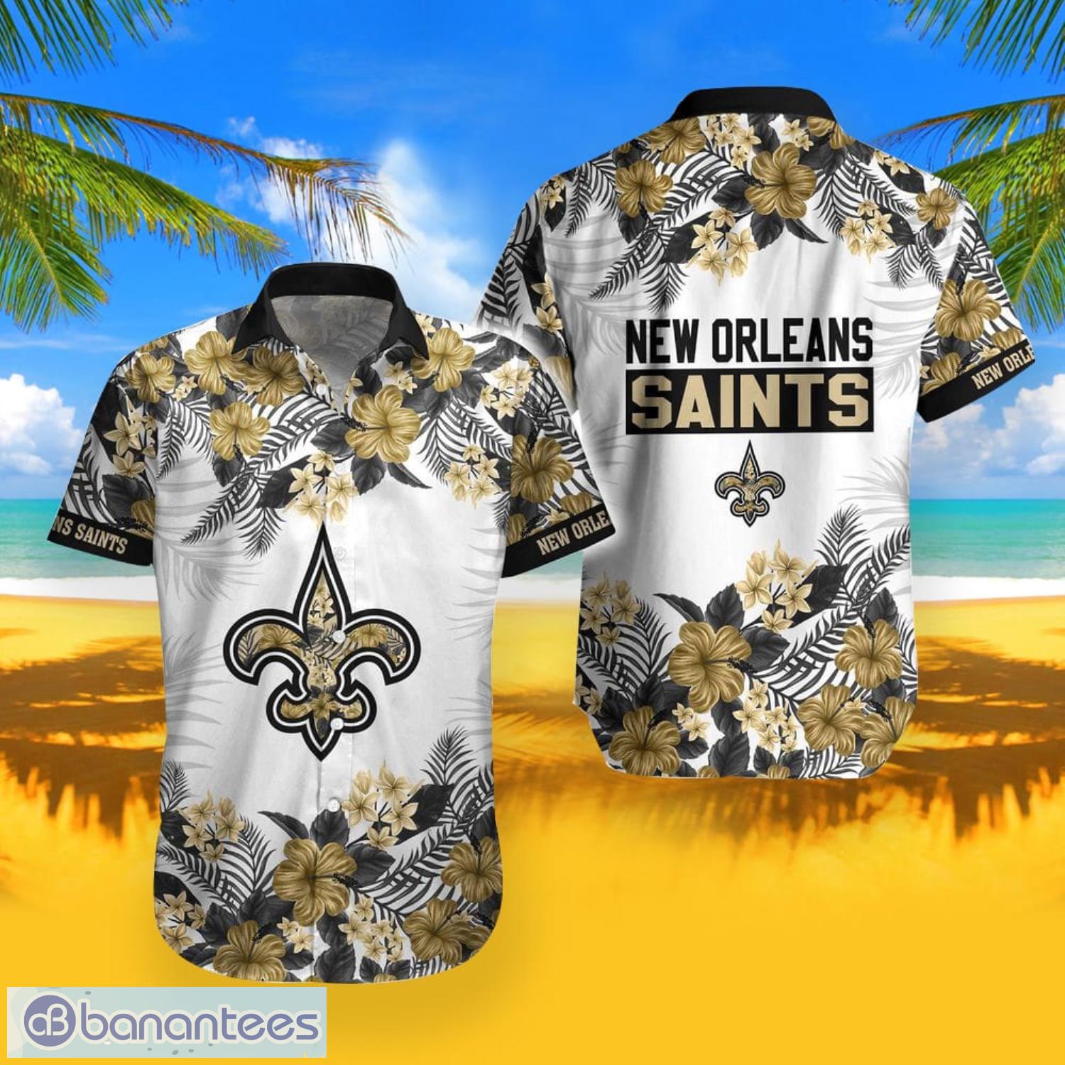 New Orleans Saints Summer Hawaiian Shirt And Shorts - Banantees