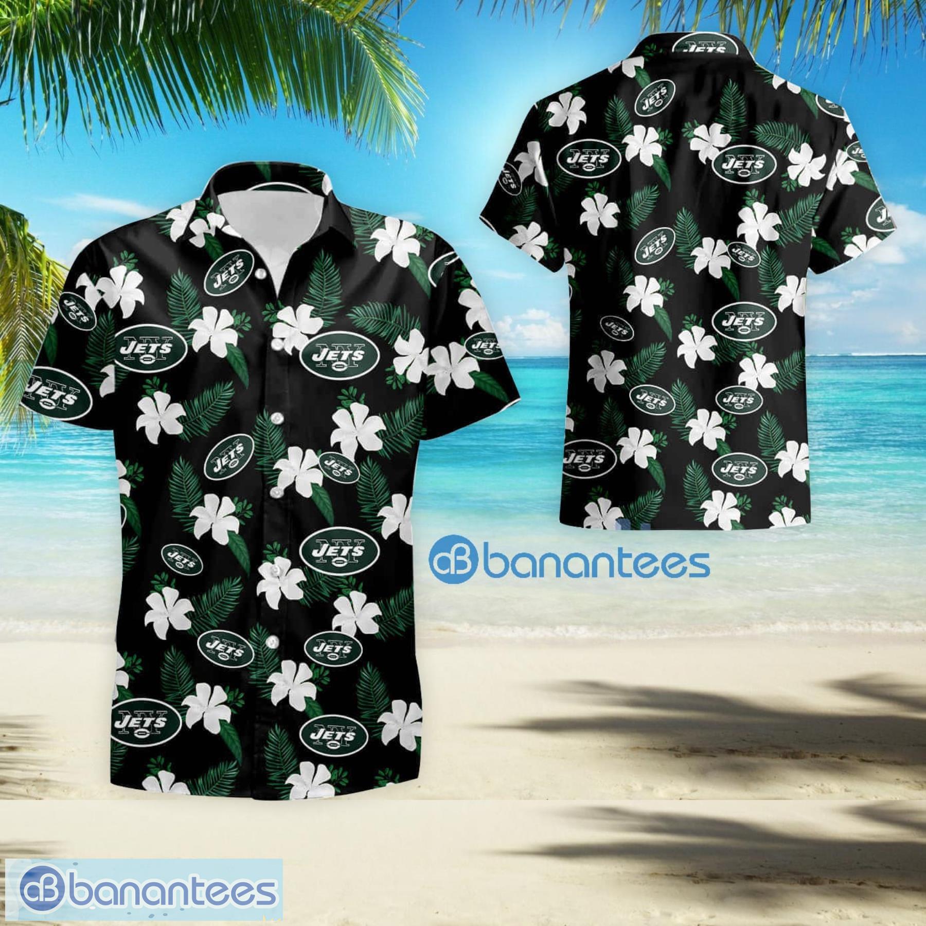 New York Jets Custom Name NFL Floral Hawaiian Shirt And Shorts Gift For Men  And Women Fans - Banantees