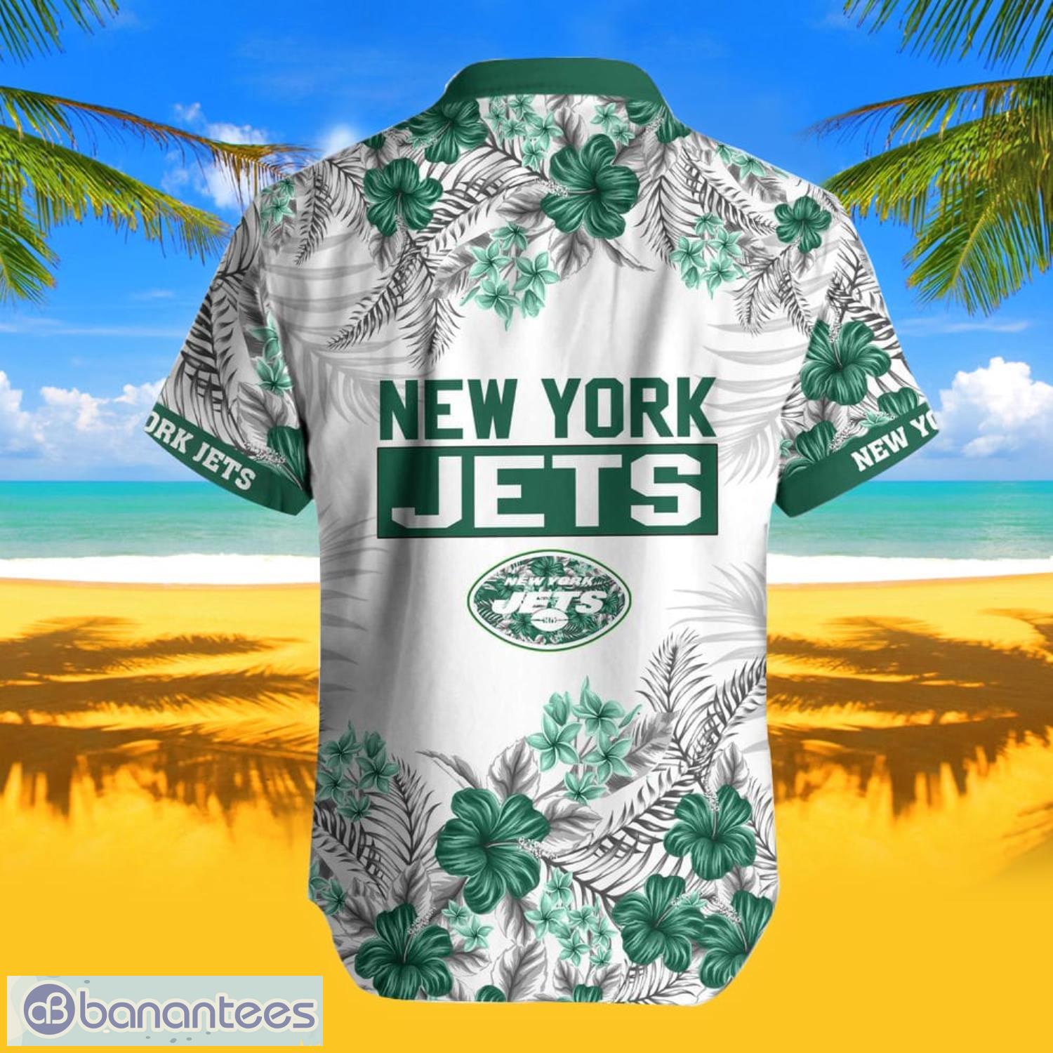 New York Jets Parrots Short Sleeve Aloha Hawaiian Shirt And Shorts Beach  Gift - Banantees