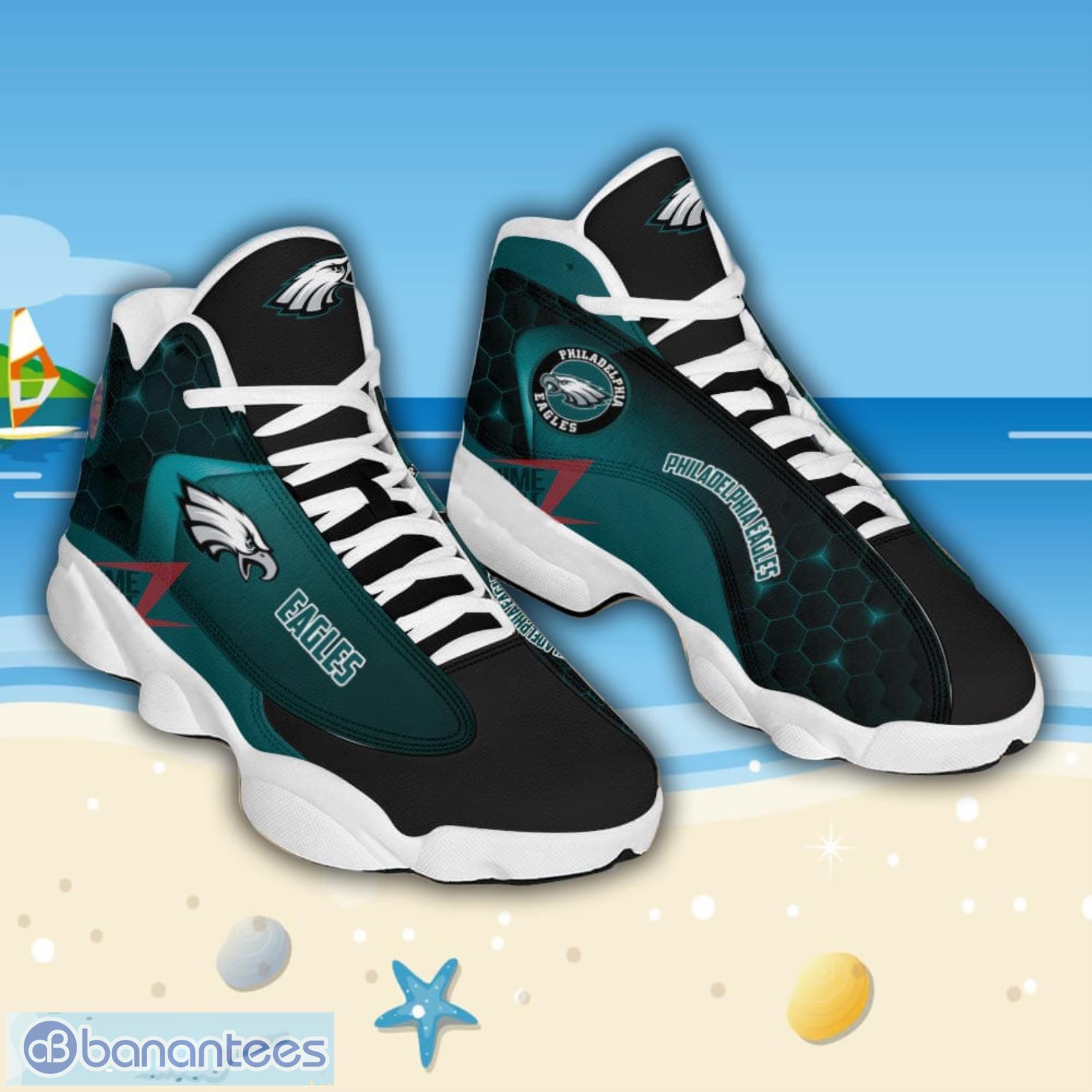 Philadelphia Eagles Custom Name Air Jordan 11 Sneaker Shoes For Sport Fans  - Banantees