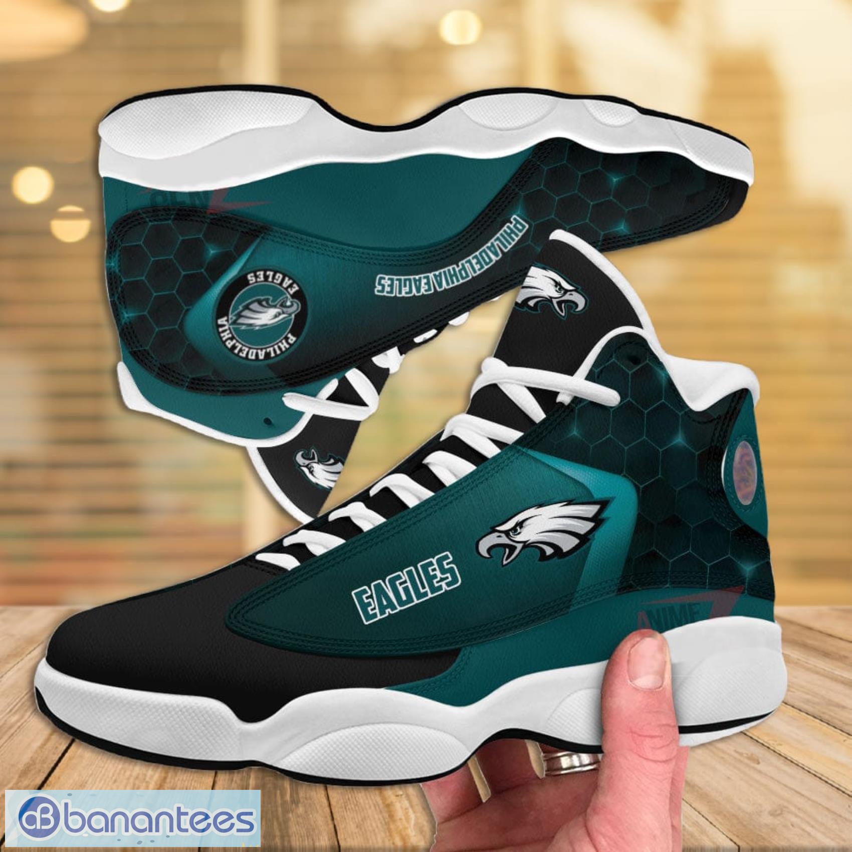 Philadelphia Eagles Football Logo Custom Air Jordan 4 Sneaker