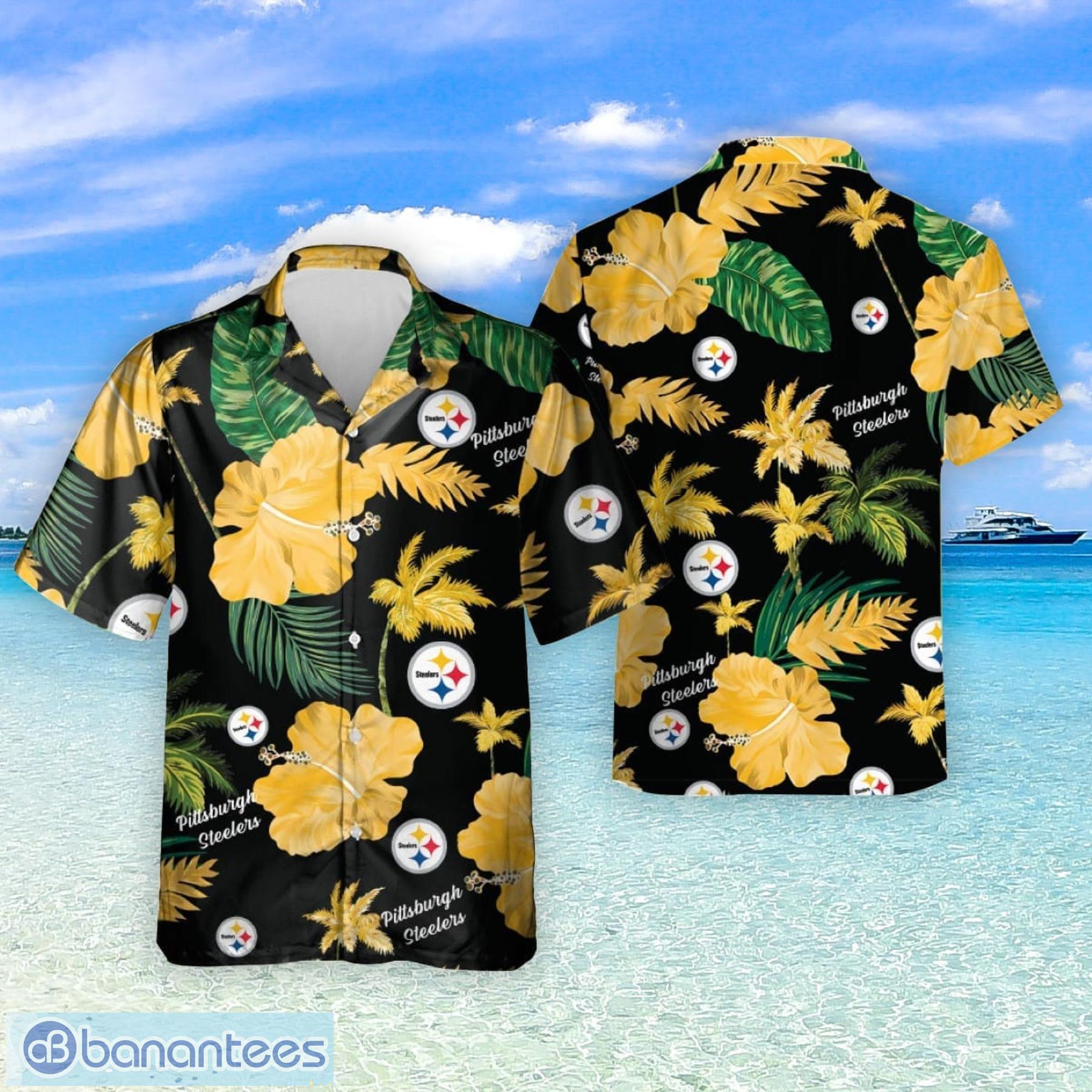 Pittsburgh Steelers Tropical Hibiscus Pattern Trending Summer Gift Hawaiian  Shirt