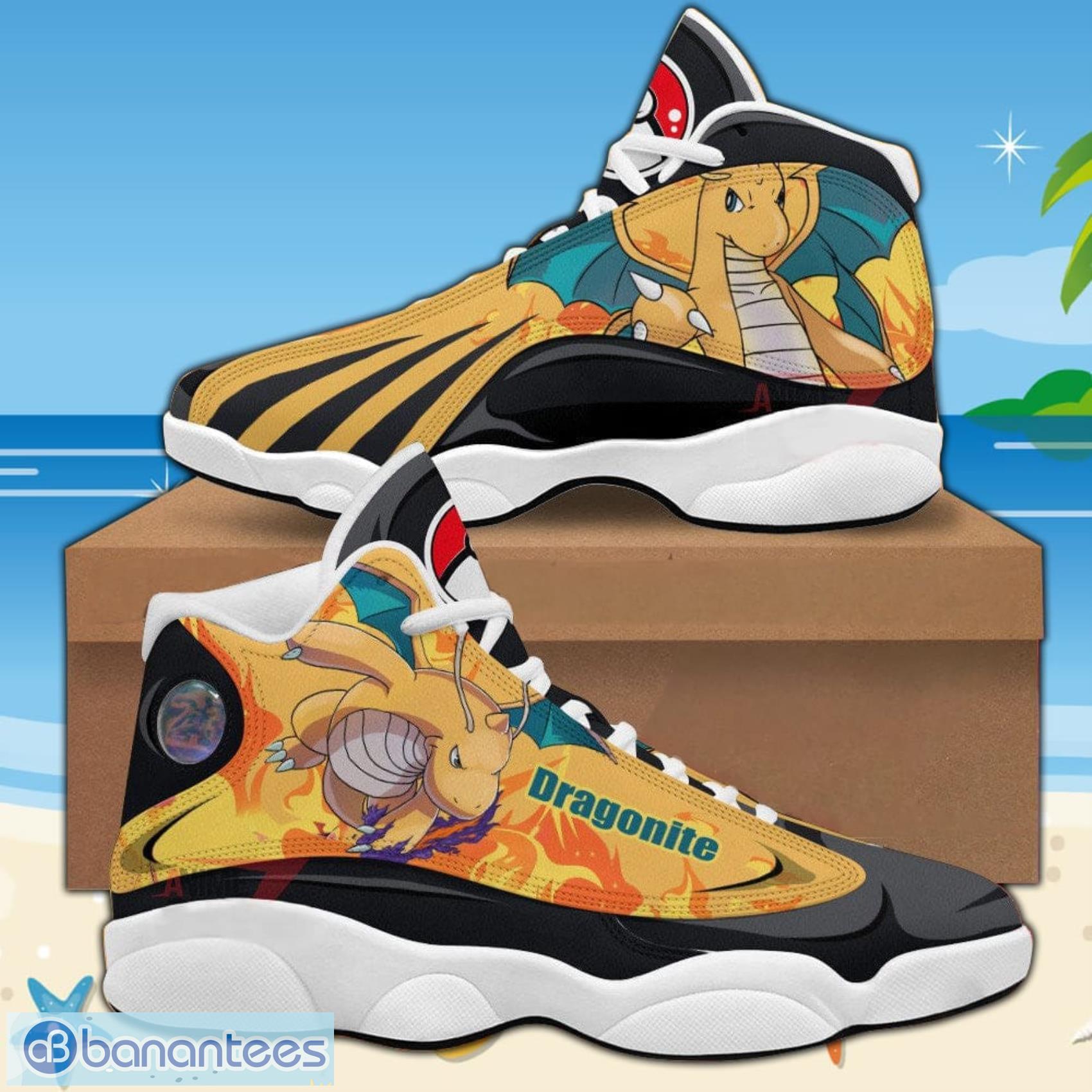 Dragonite Pokemon Custom Anime Skate Shoes For Men And Women