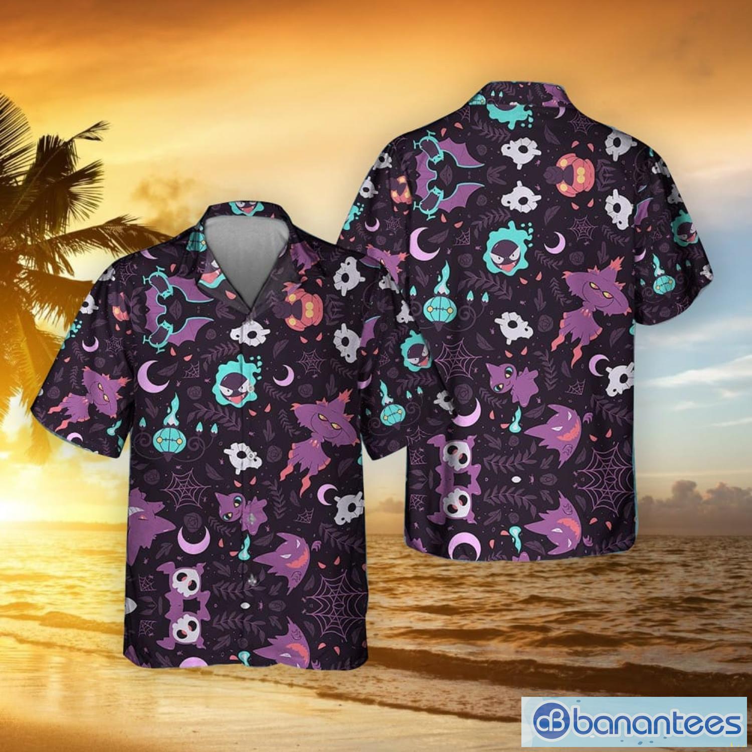 Pokemon Hawaiian Shirt Gengar Shirt Purple New Pokémon Gengar Hawaiian Shirt  Ghost Pokemon Hawaiian Shorts Pokemon Button Up Shirt Pokemon Shirts For  Adults Gengar Button Up Shirt - Laughinks