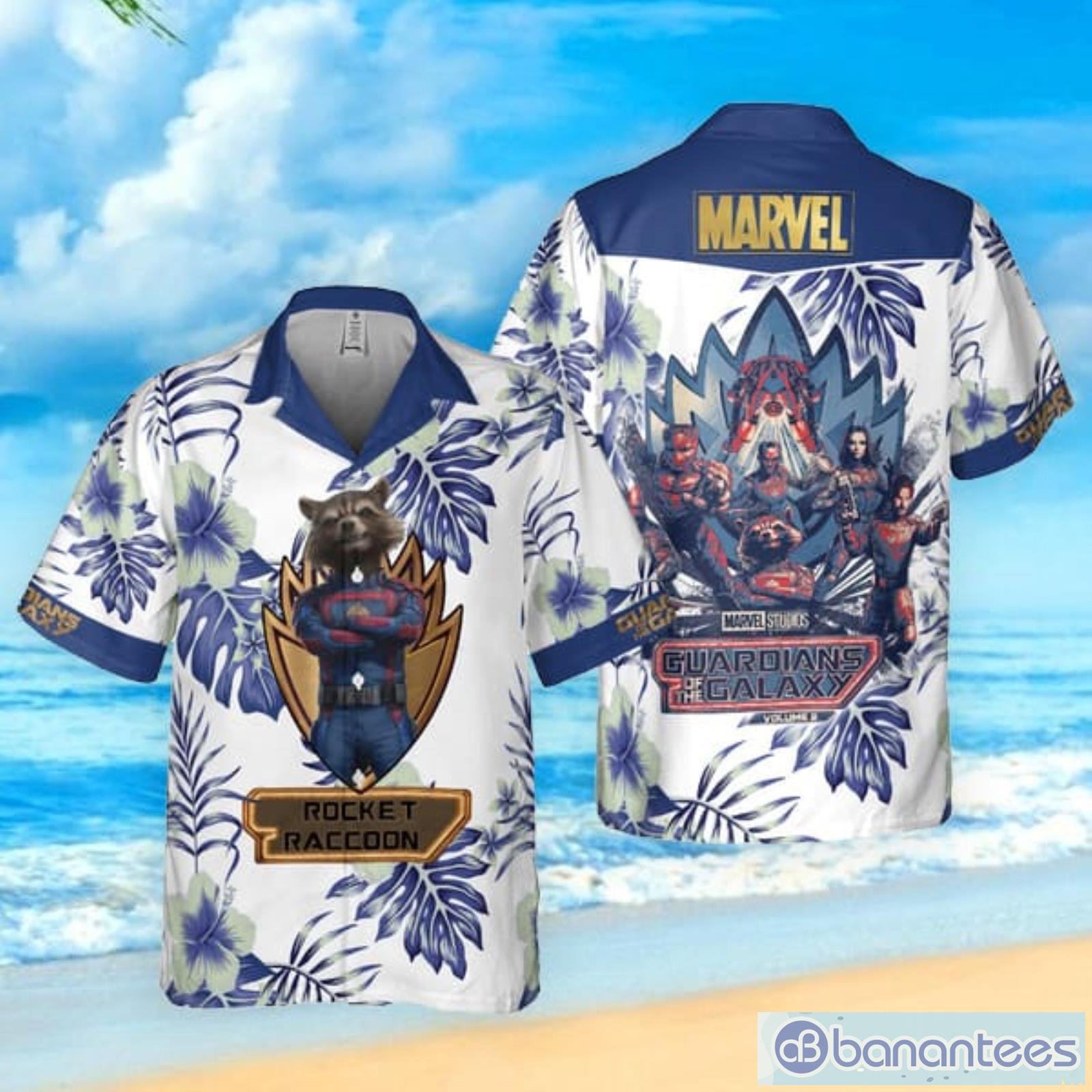 Rocket Raccoon Guardians Of The Galaxy 2023 Hawaiian Shirt