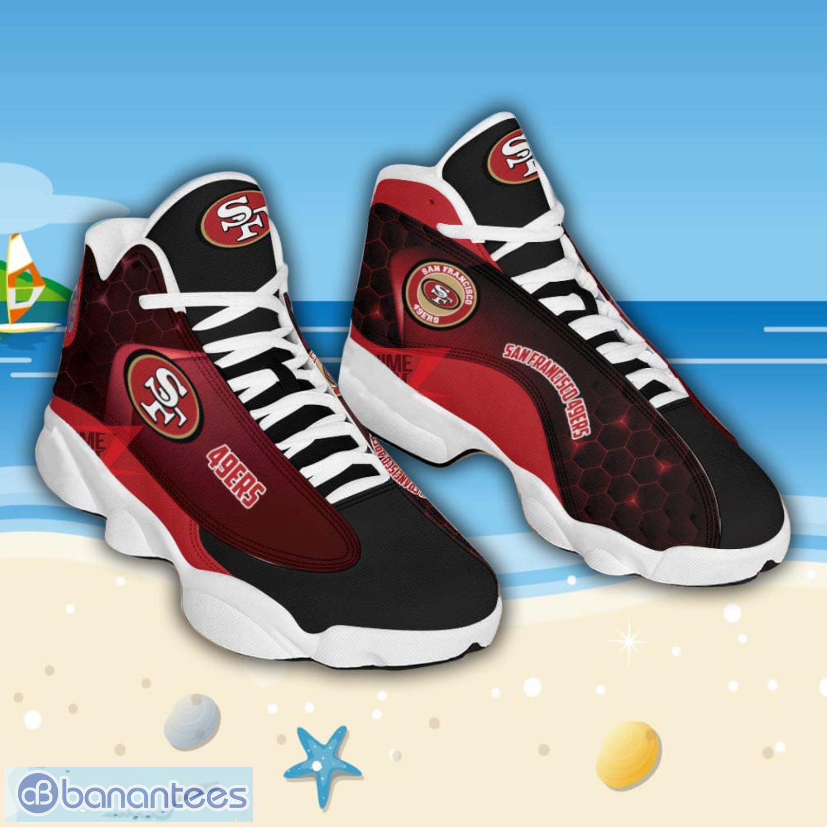 San Francisco 49ers Air Jordan 13 Sneakers Sport Shoes Full Size