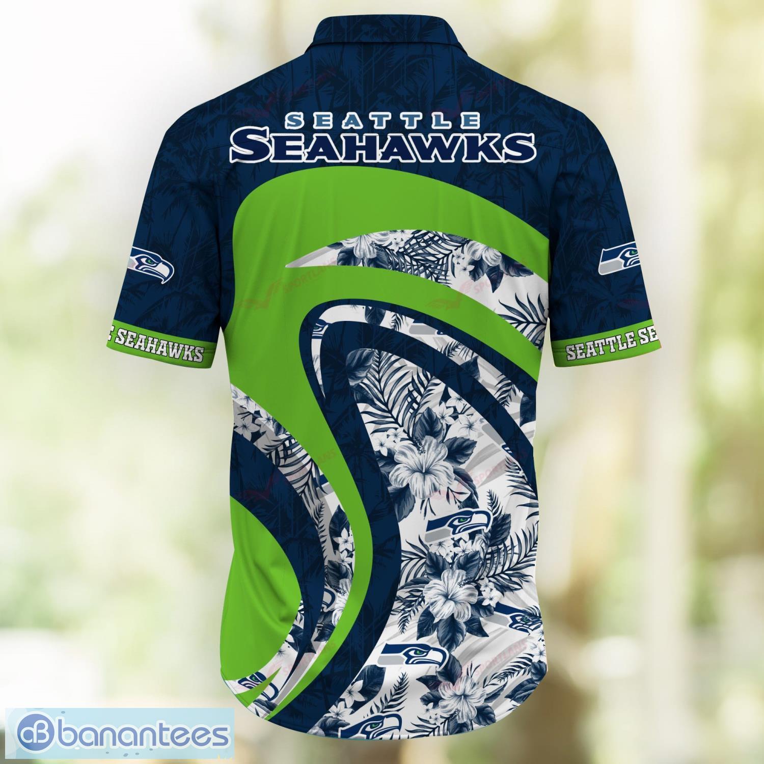 NFL Seattle Seahawks Flower Set Hawaiian Shirt And Shorts Beach