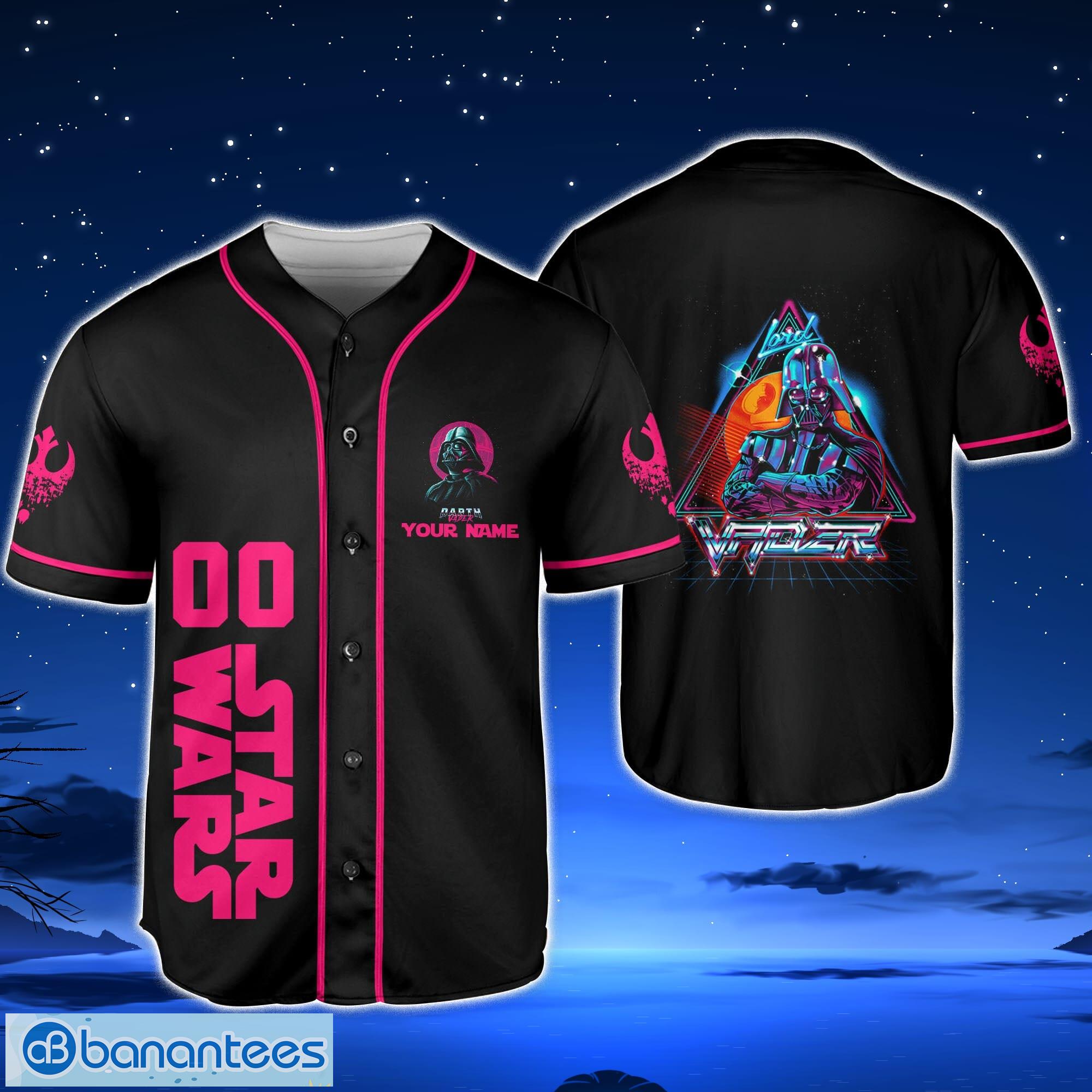 Custom Name And Number Baltimore Orioles Darth Vader Star Wars Baseball Jersey  Shirt