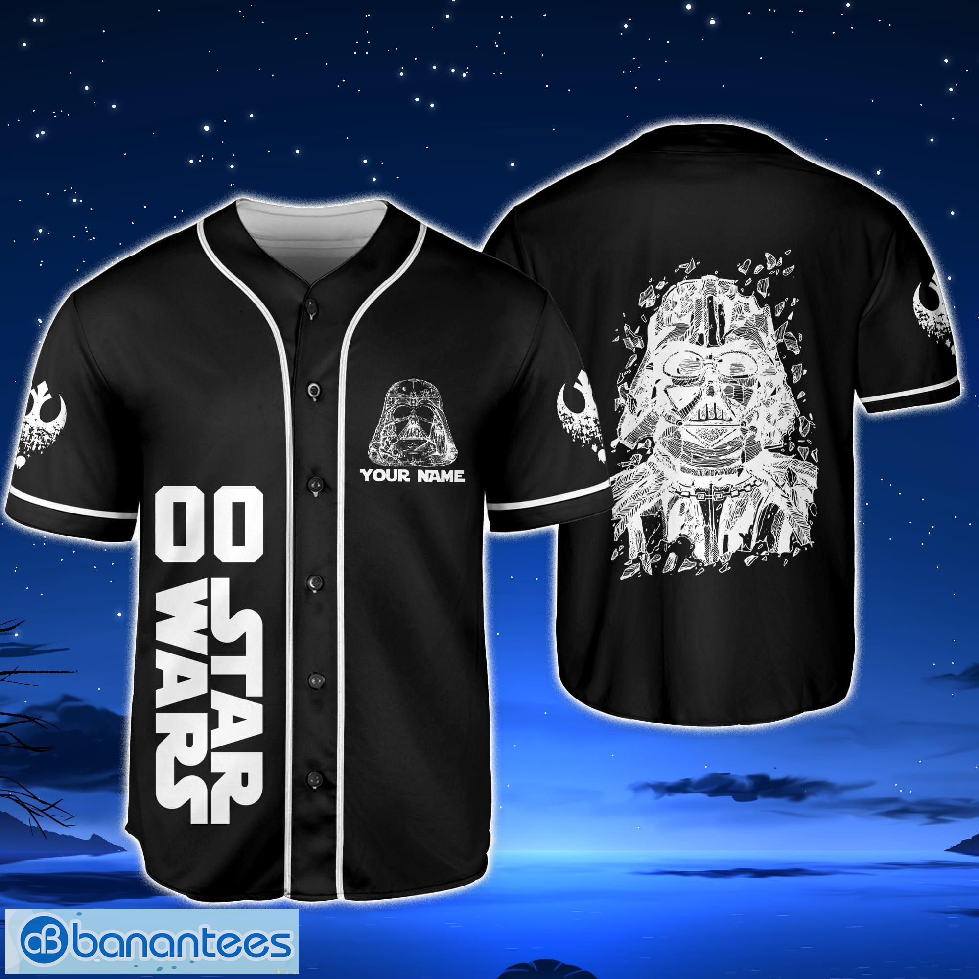 Custom Name And Number Boston Red Sox Darth Vader Star Wars Baseball Jersey  Shirt