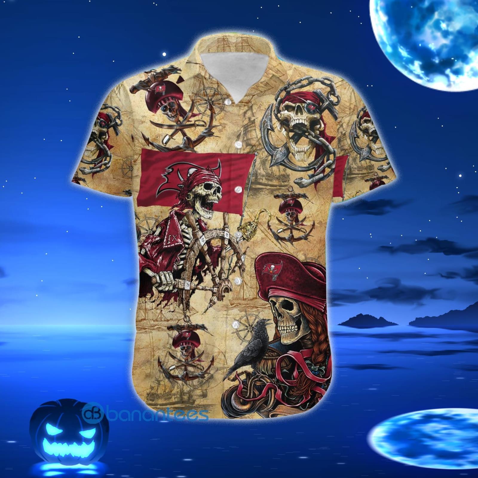 Tampa Bay Buccaneers Pirates Skull Hawaiian Shirt