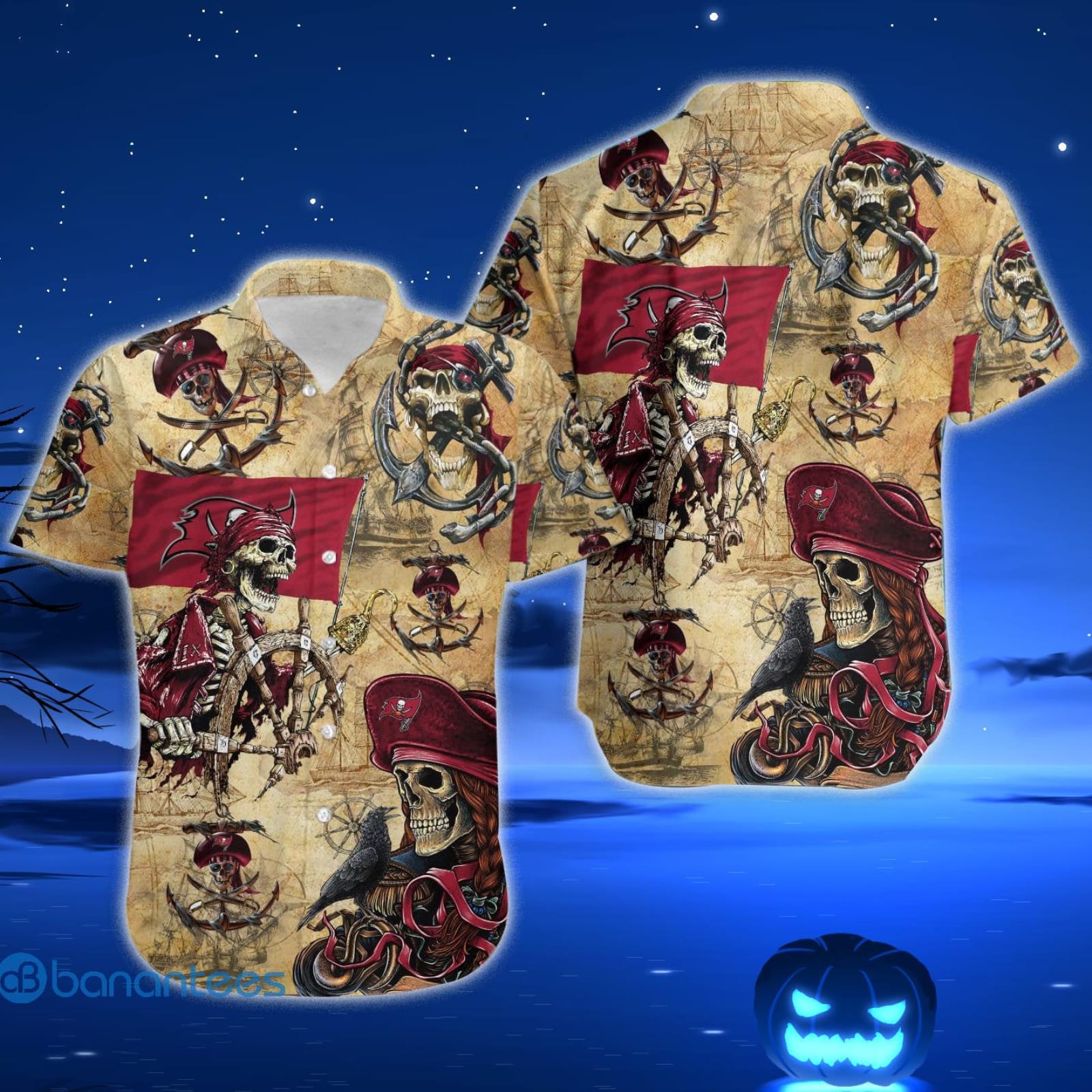 Tampa Bay Buccaneers Pirates Skull Hawaiian Shirt