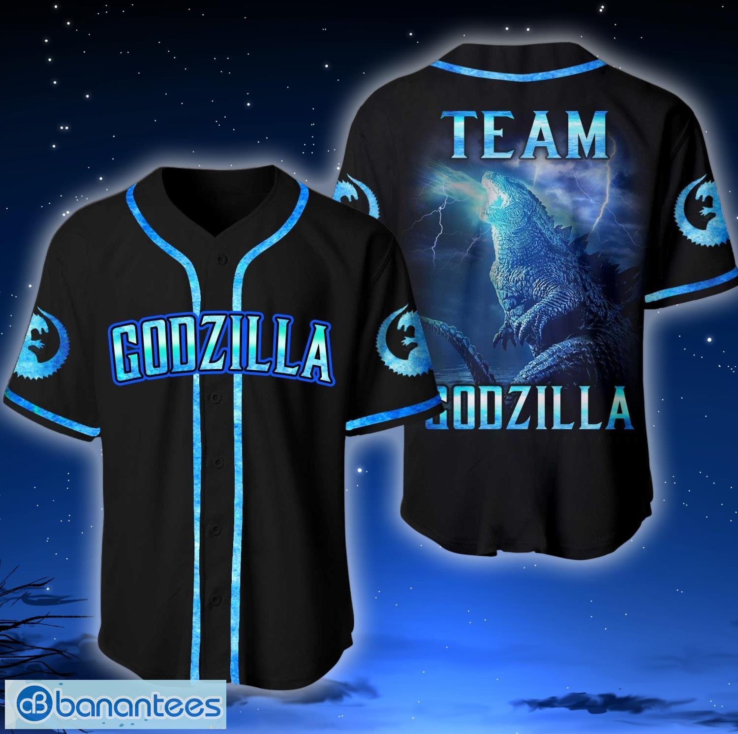 Team Godzilla King Of The Monsters Baseball Jersey Shirt - Banantees