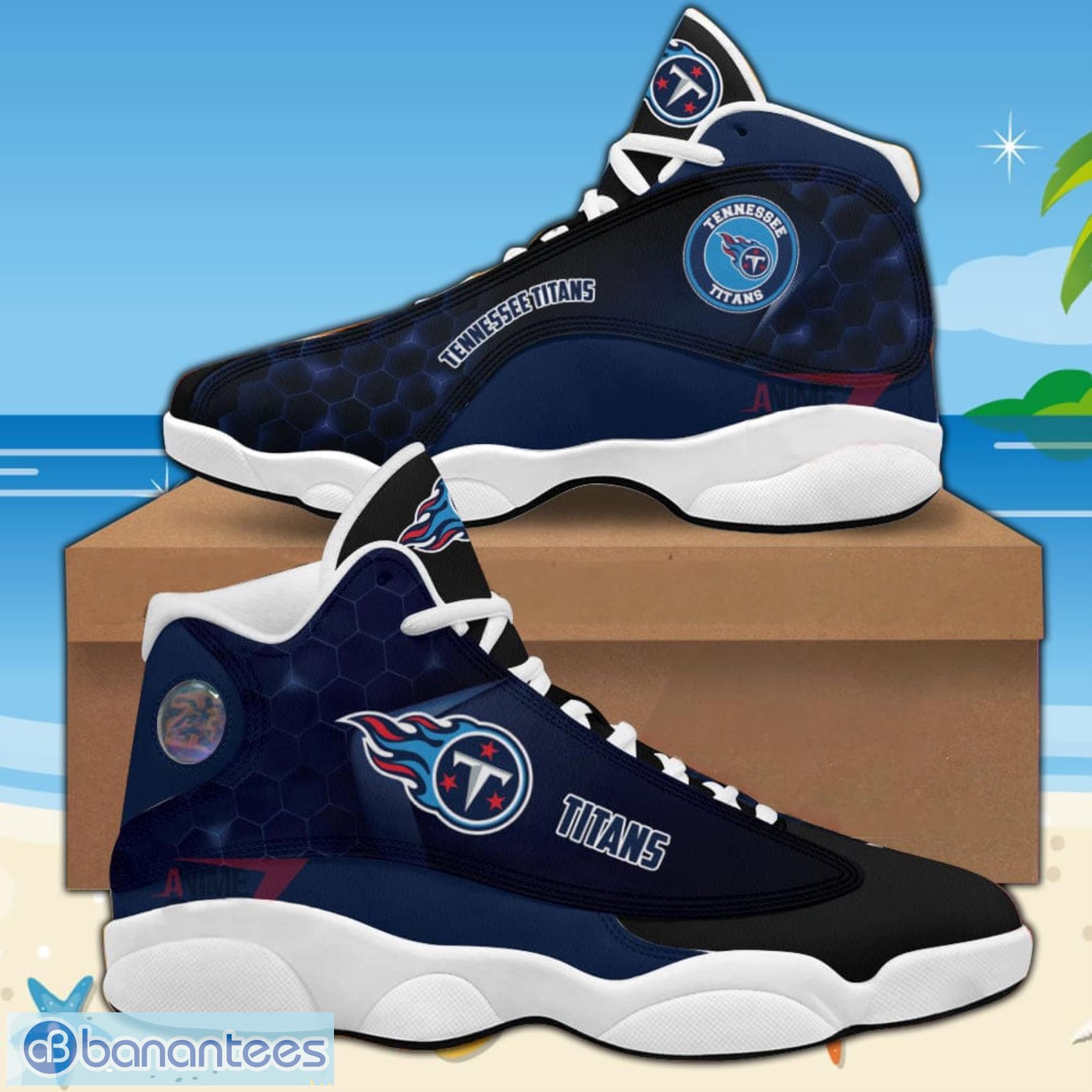 Tennessee Titans AJ13 Sneakers Nfl Football AOP Air Jordan 13