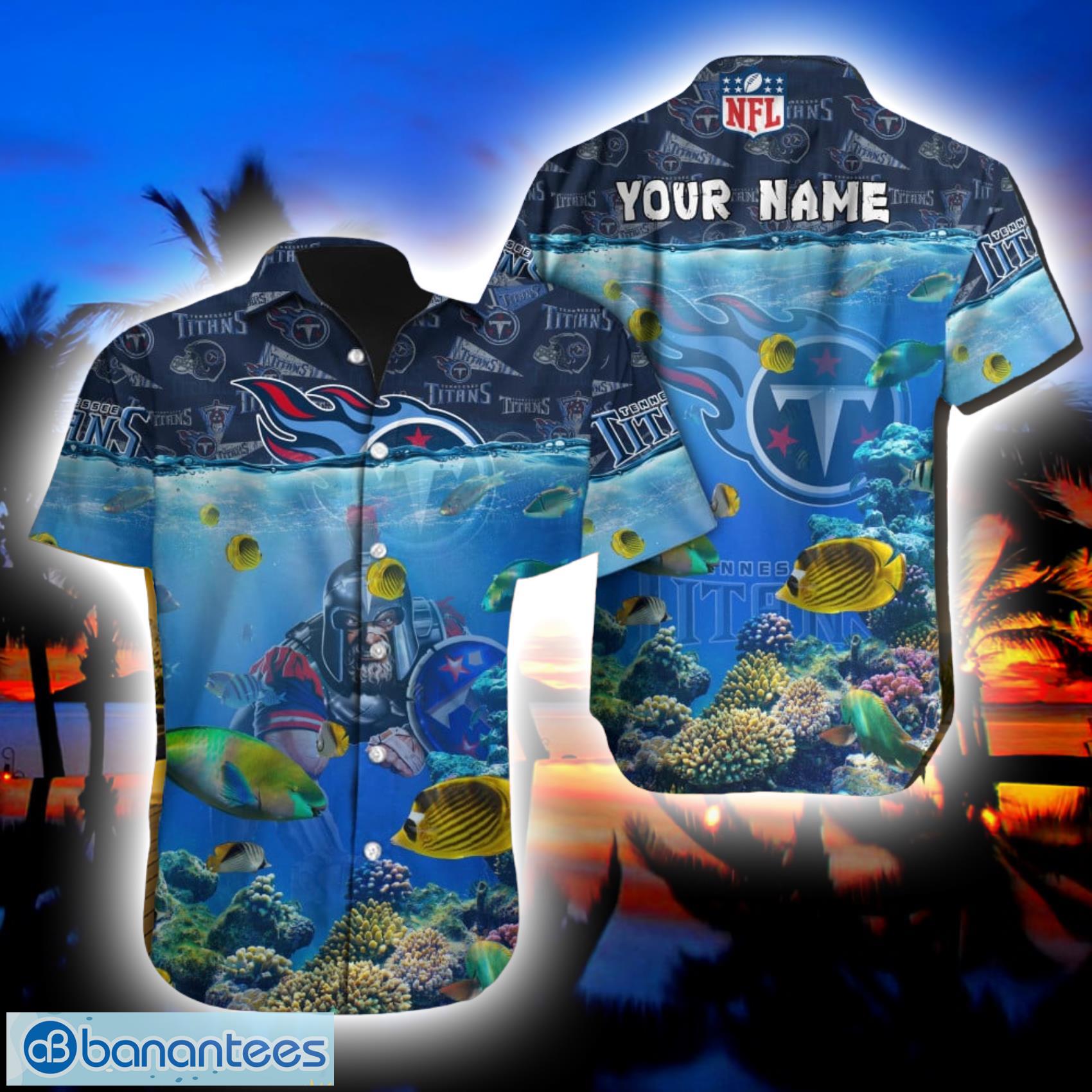 Tennessee Titans Custom Name NFL Hawaiian Shirt And Shorts Gift For Men And  Women Fans - Banantees