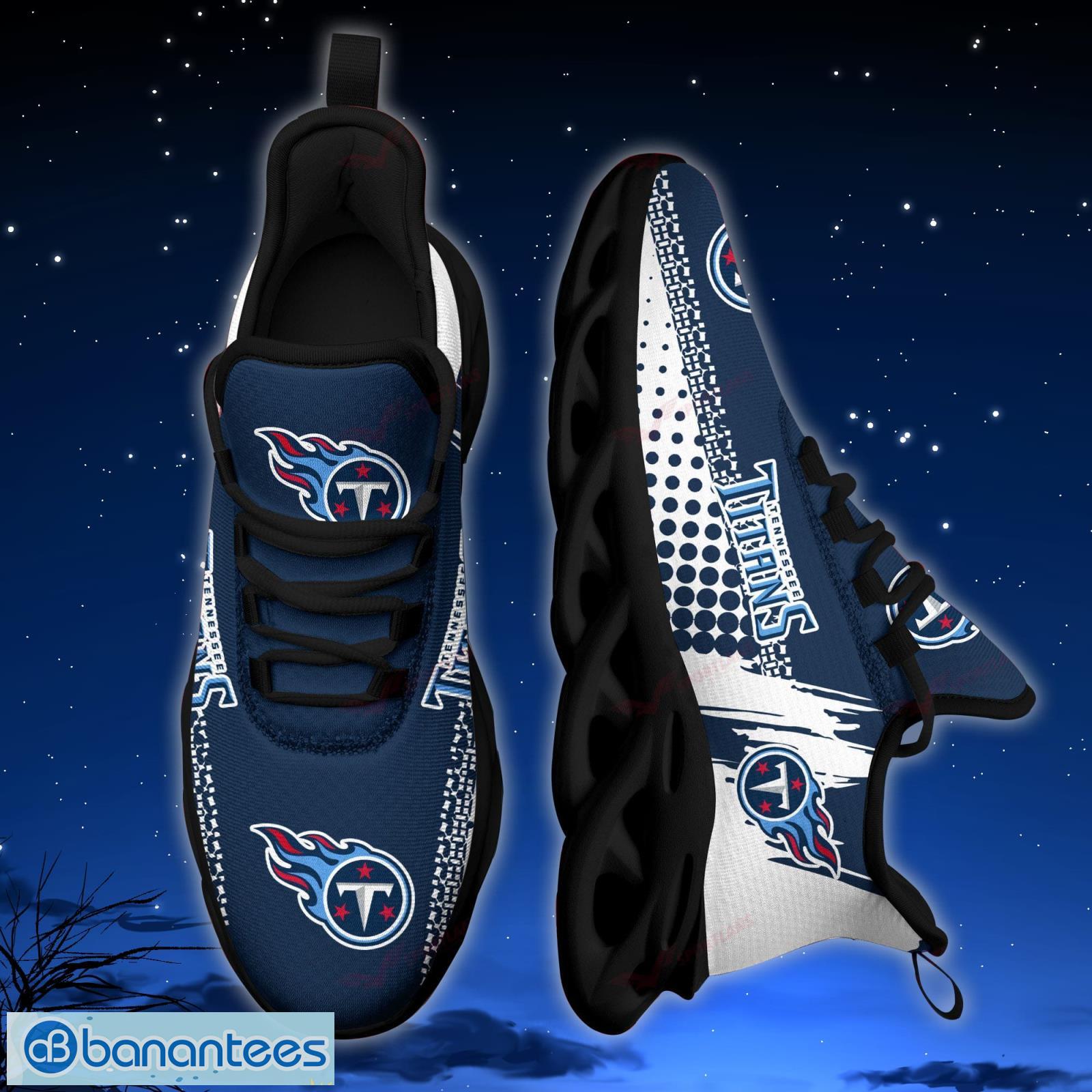 Tennessee Titans Sport Sneakers NFL Max Soul Shoes - Banantees