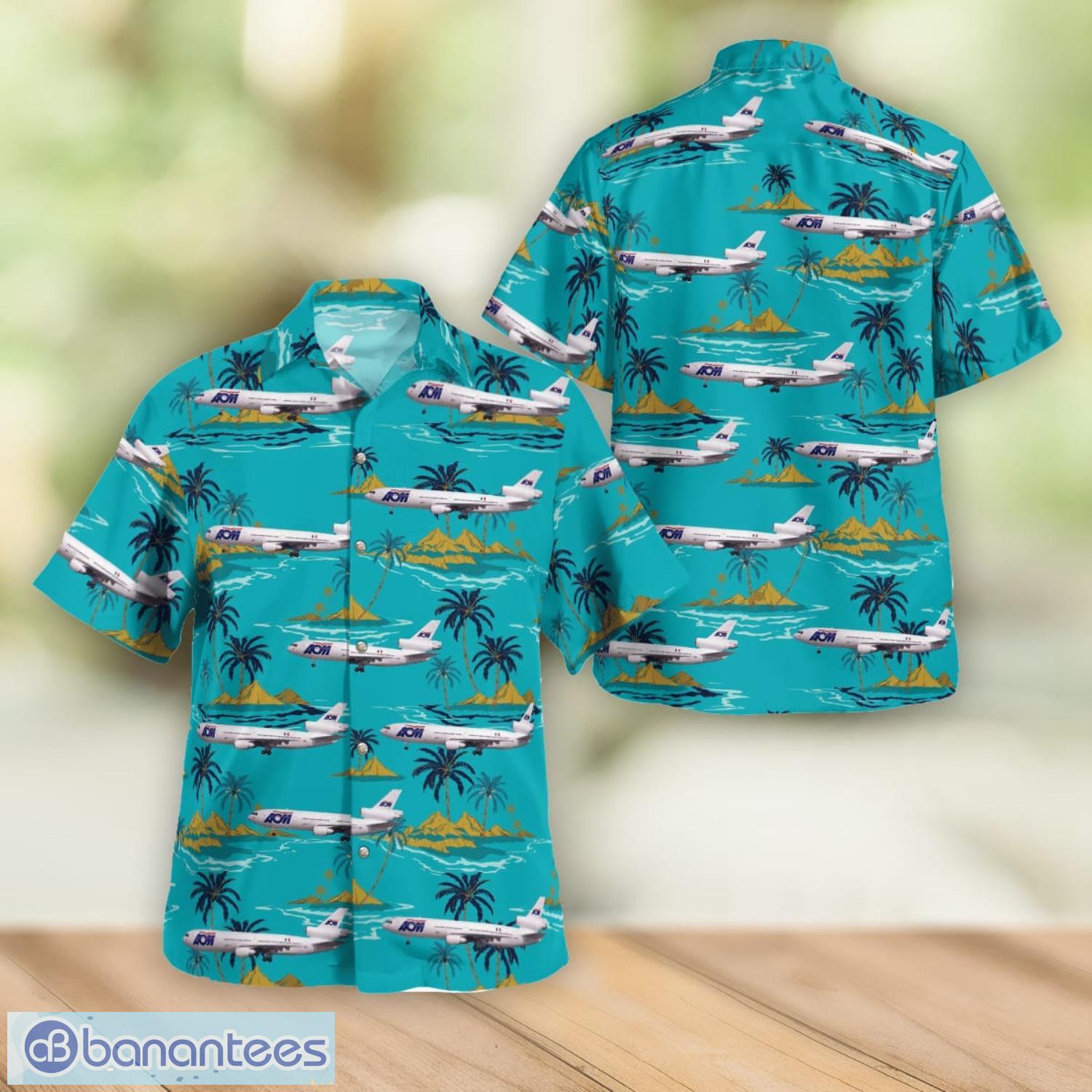 AOM French Airlines McDonnell Douglas DC-10-30 Hawaiian Shirt Summer Gift For Men And Women Product Photo 1