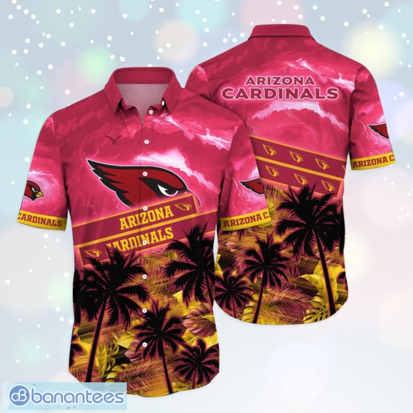 NFL Arizona Cardinals Hawaiian Shirt Aloha Tropical Flora And