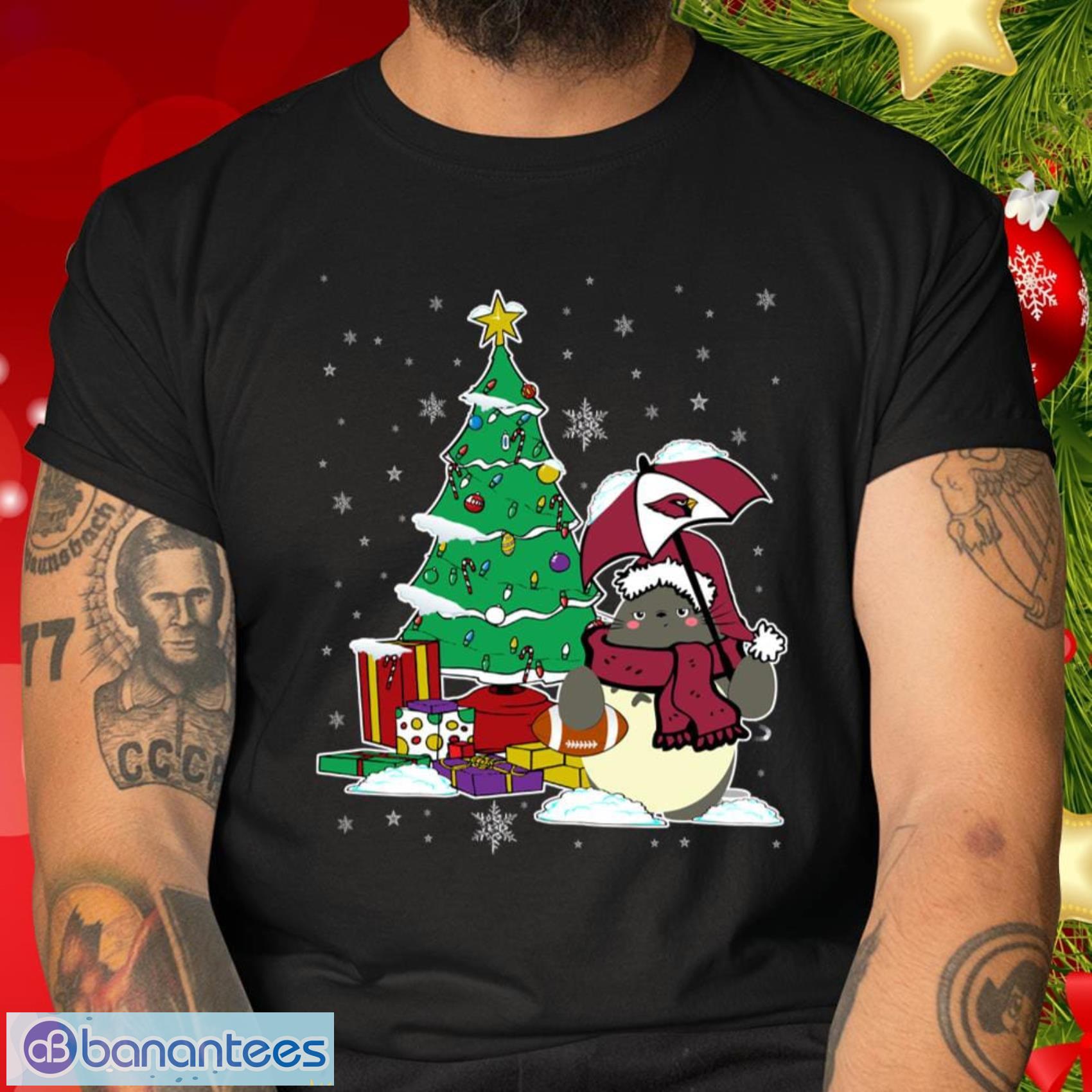 Arizona Cardinals NFL Football Gift Fr Fans Cute Tonari No Totoro Christmas Sports T Shirt - Arizona Cardinals NFL Football Cute Tonari No Totoro Christmas Sports T Shirt_1