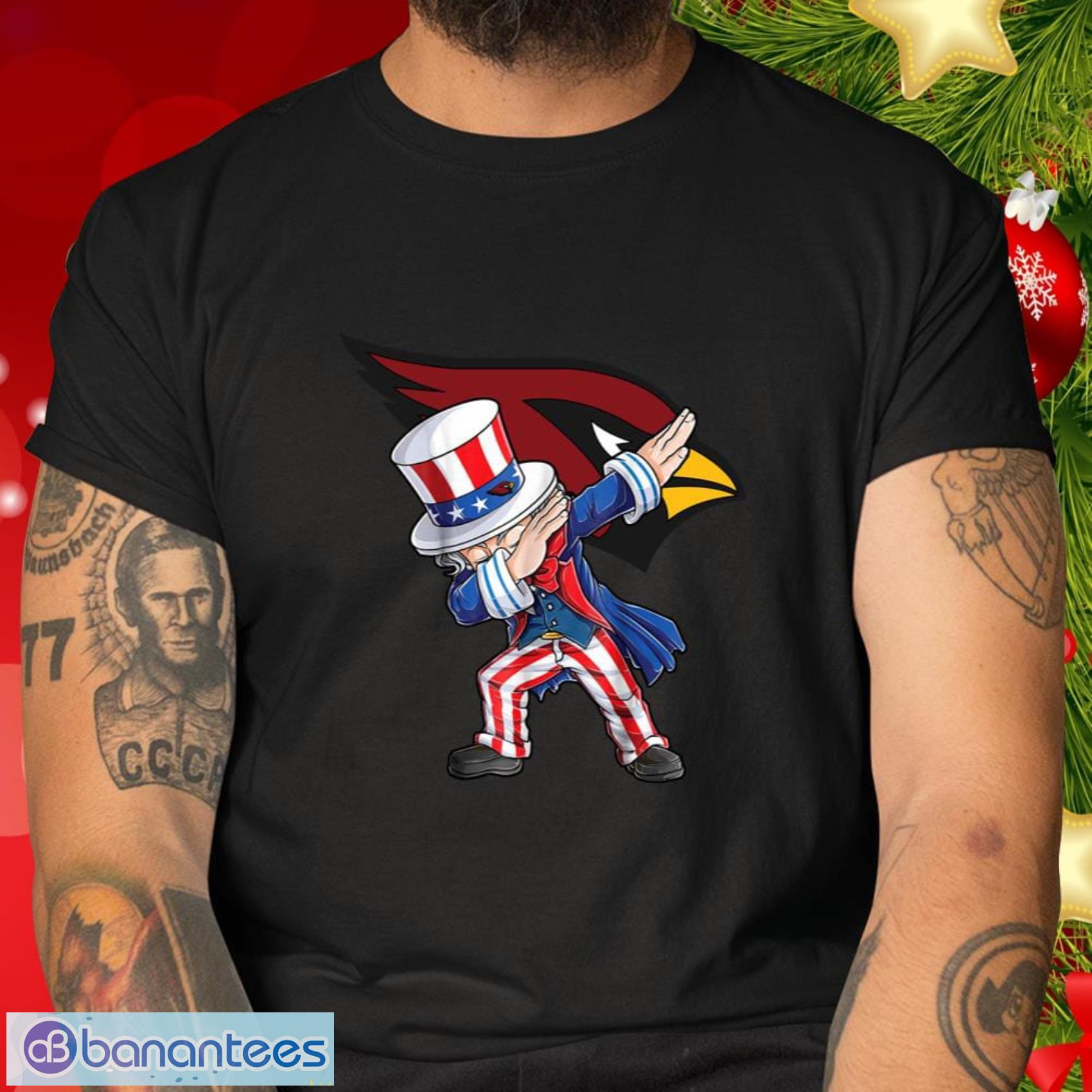Arizona Cardinals NFL Football Gift Fr Fans Dabbing Uncle Sam The Fourth of July T Shirt - Arizona Cardinals NFL Football Dabbing Uncle Sam The Fourth of July T Shirt_2