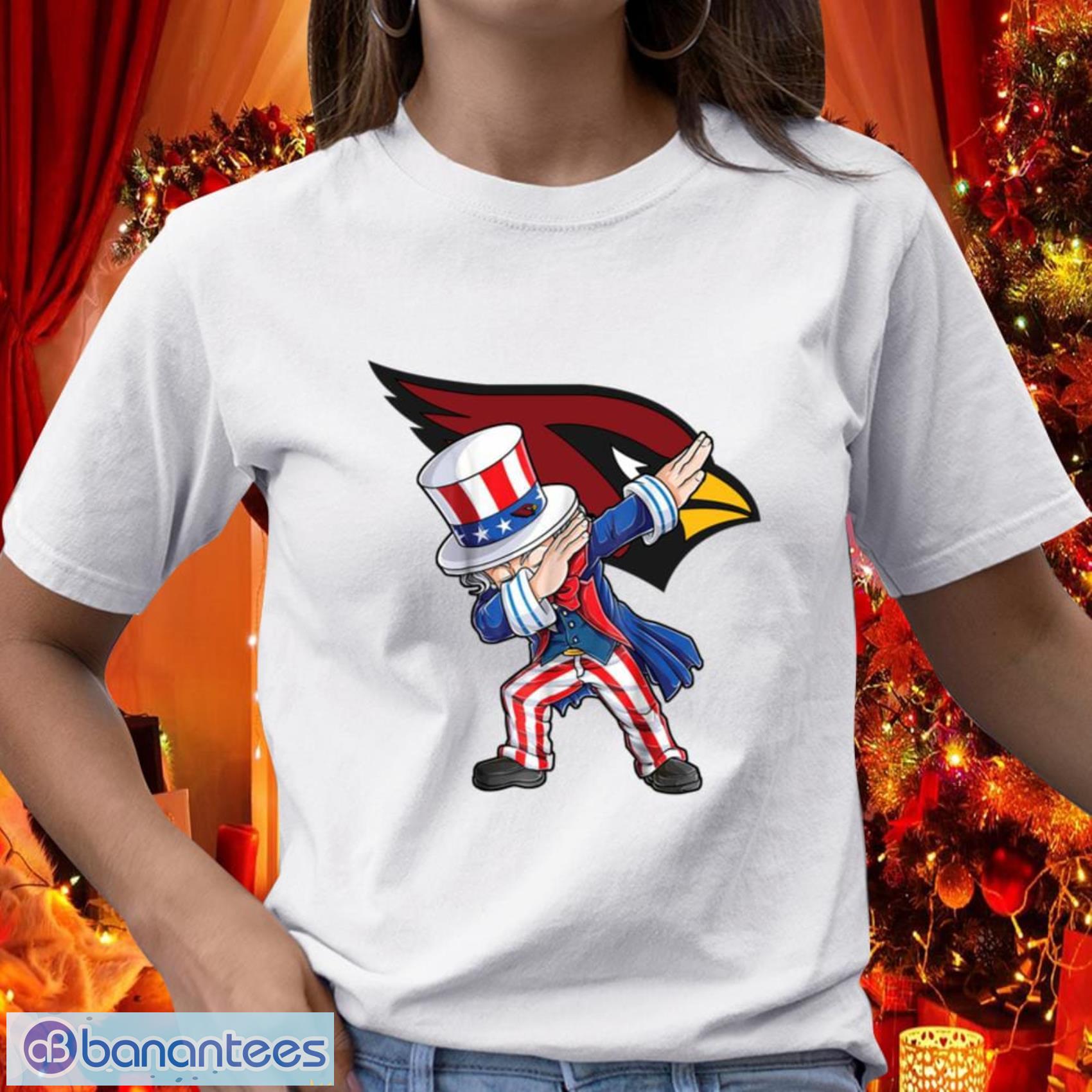 Arizona Cardinals NFL Football Gift Fr Fans Dabbing Uncle Sam The Fourth of July T Shirt - Arizona Cardinals NFL Football Dabbing Uncle Sam The Fourth of July T Shirt_1