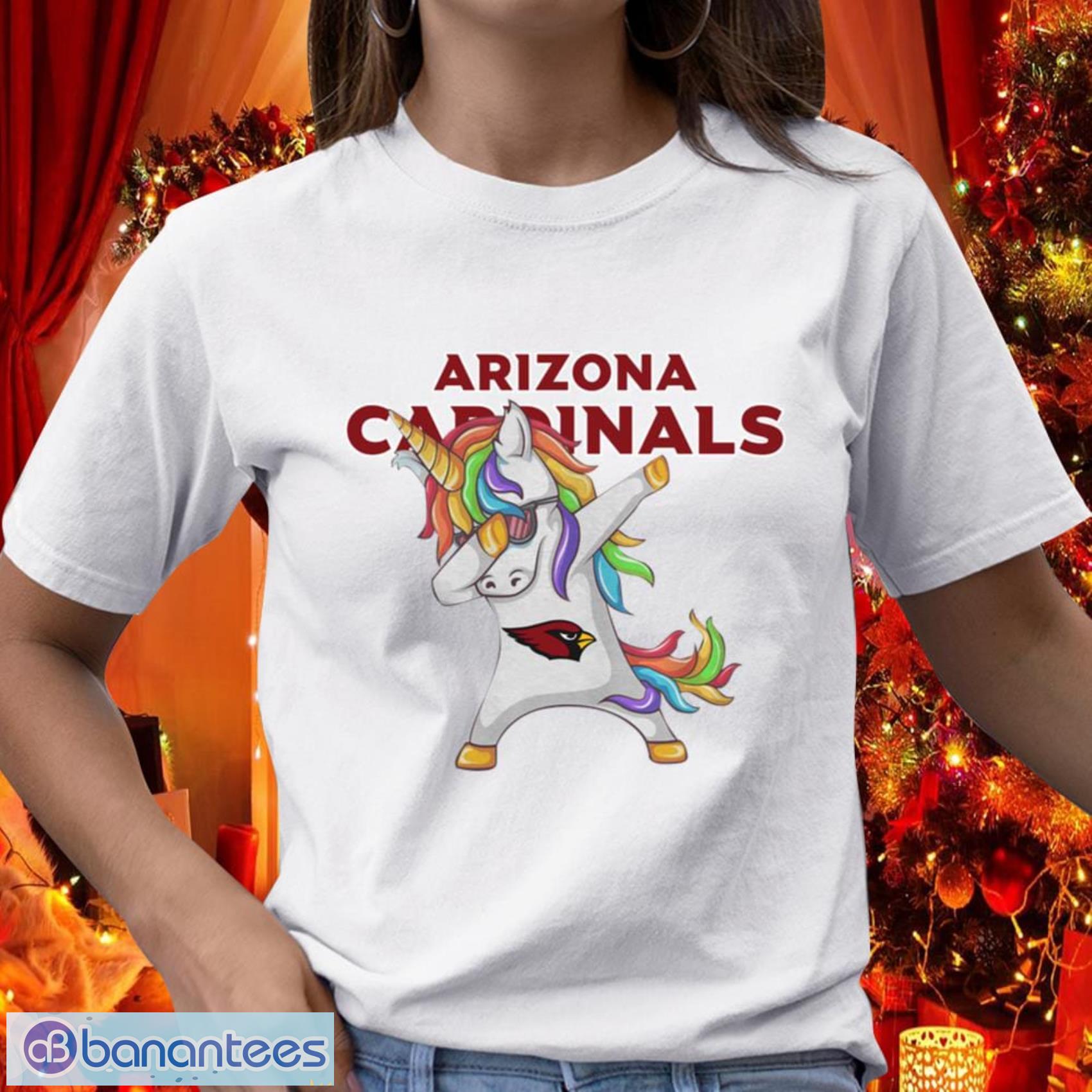 Arizona Cardinals NFL Football Gift Fr Fans Funny Unicorn Dabbing Sports T Shirt - Arizona Cardinals NFL Football Funny Unicorn Dabbing Sports T Shirt_1