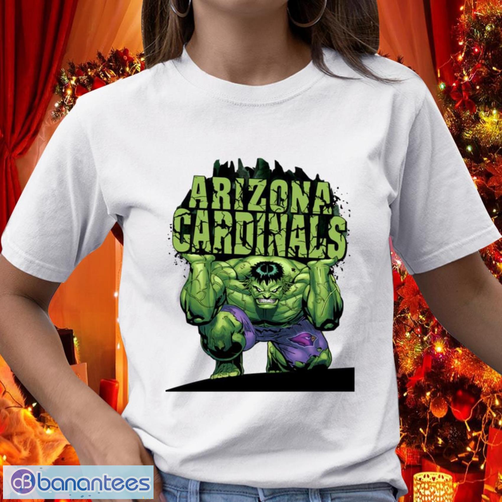 Arizona Cardinals NFL Football Gift Fr Fans Incredible Hulk Marvel Avengers Sports T Shirt - Arizona Cardinals NFL Football Incredible Hulk Marvel Avengers Sports T Shirt_2