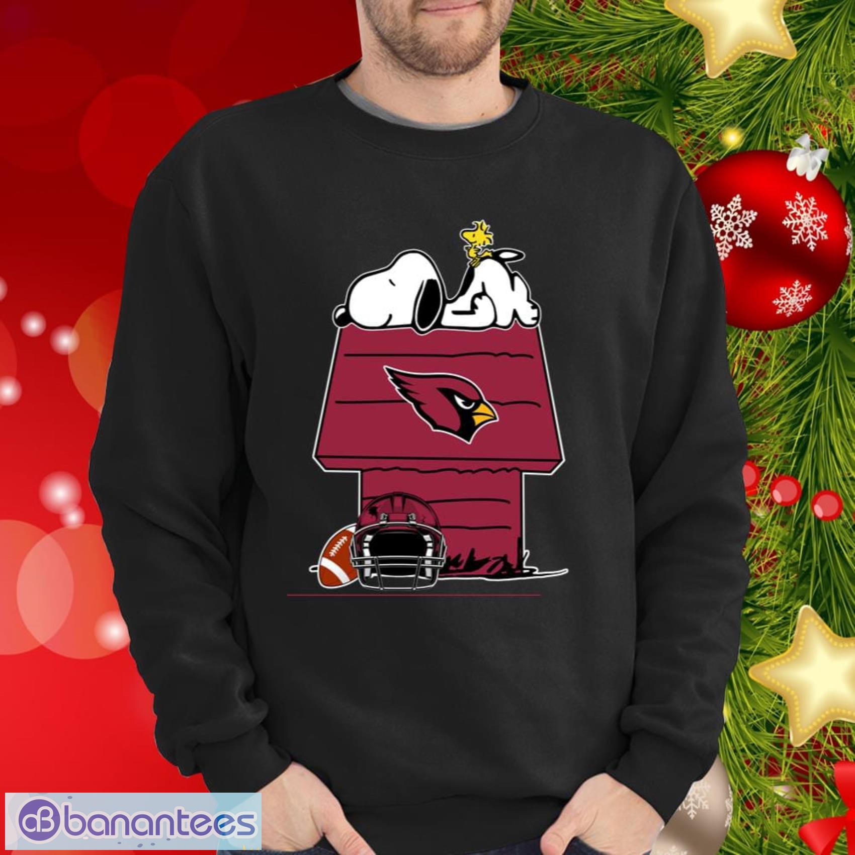 Snoopy and Woodstock Merry Christmas To All And To Arizona Cardinals  T-shirt, hoodie, sweater, long sleeve and tank top