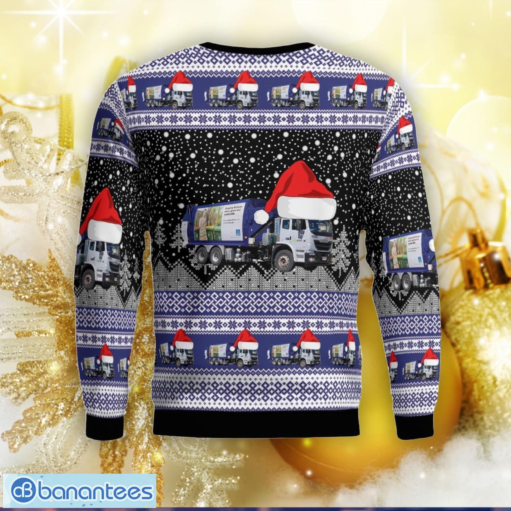 Australian suez waste collection trucks ugly sweater banantees