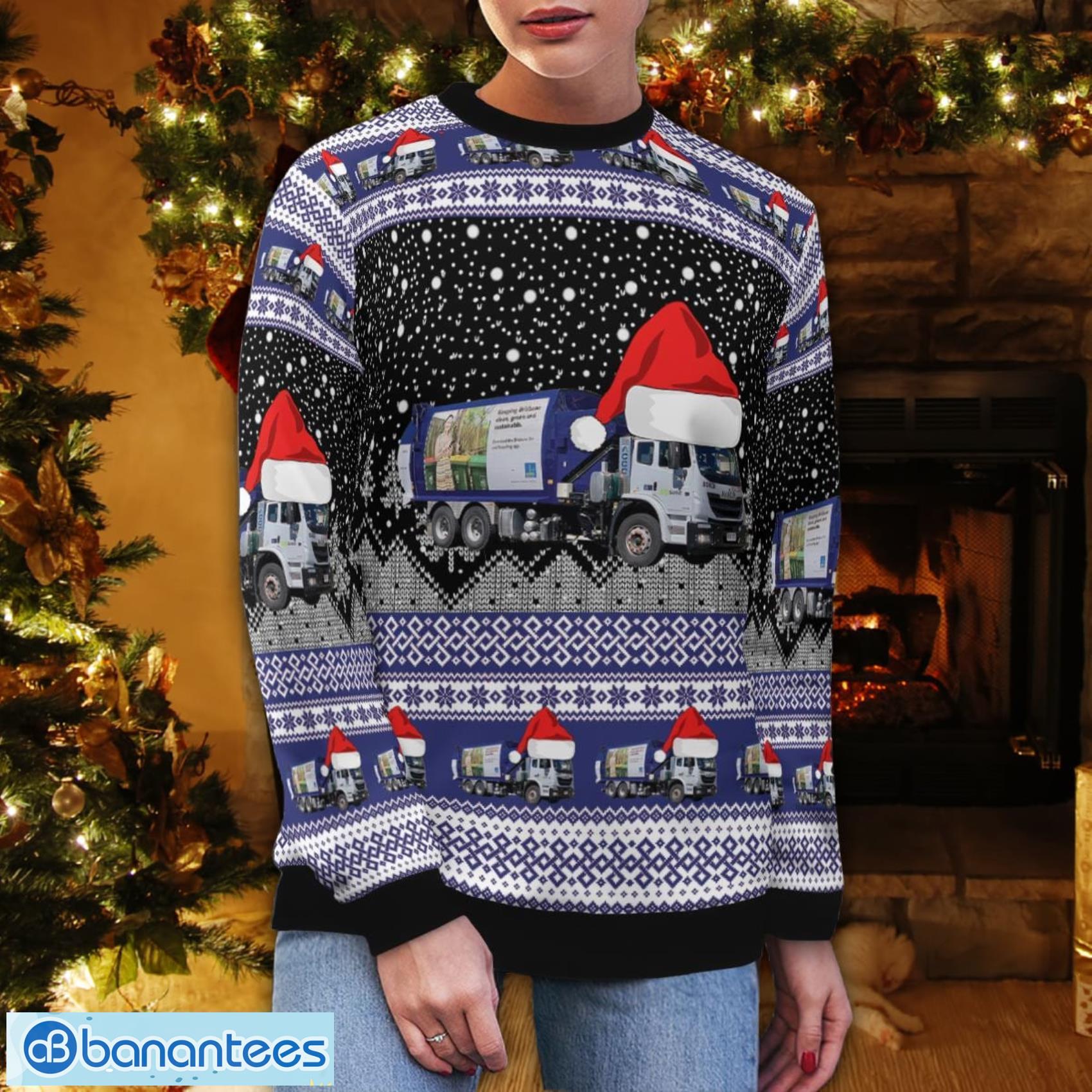 Australian suez waste collection trucks ugly sweater banantees