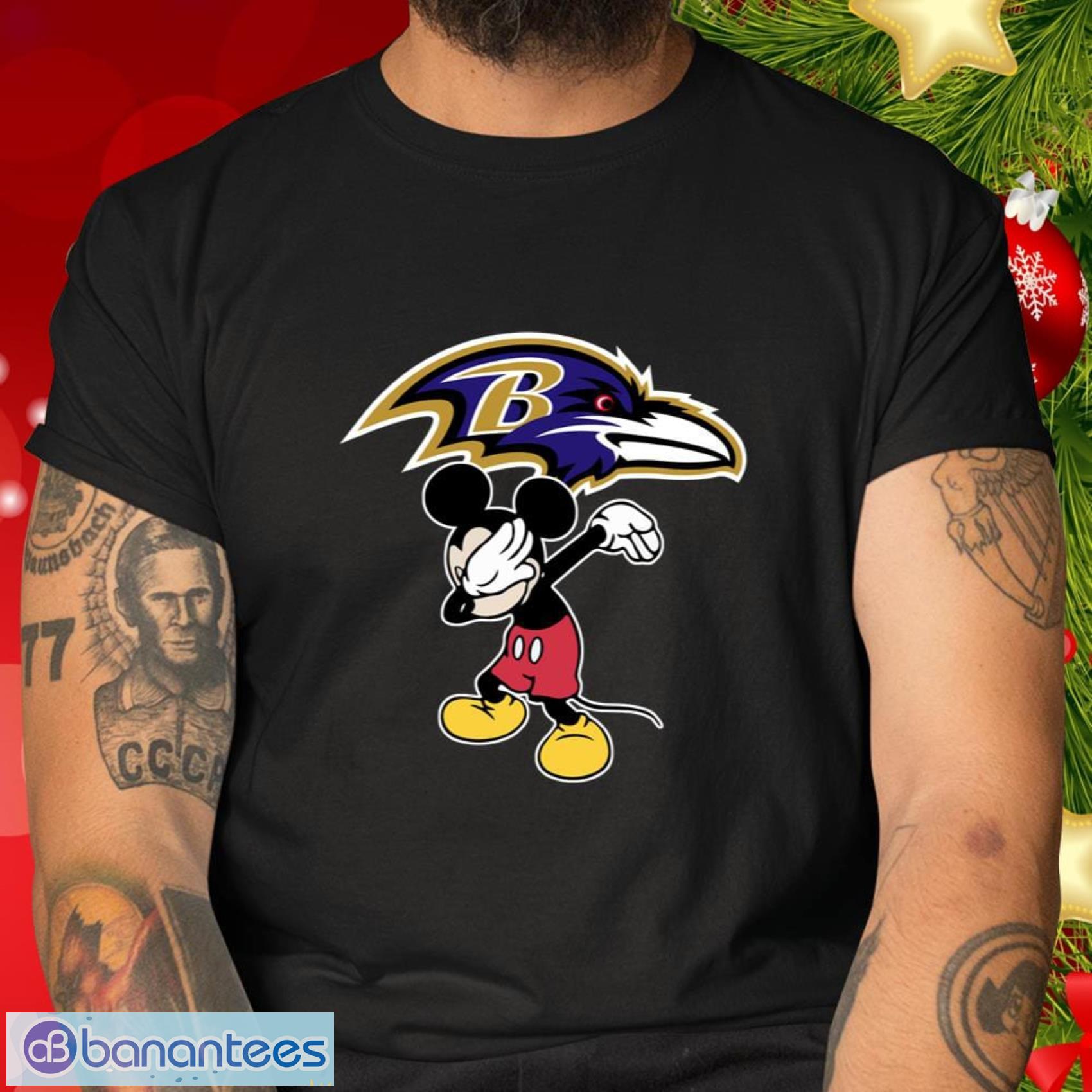 Baltimore Ravens NFL Football Gift Fr Fans Dabbing Mickey Disney Sports T Shirt - Baltimore Ravens NFL Football Dabbing Mickey Disney Sports T Shirt_2