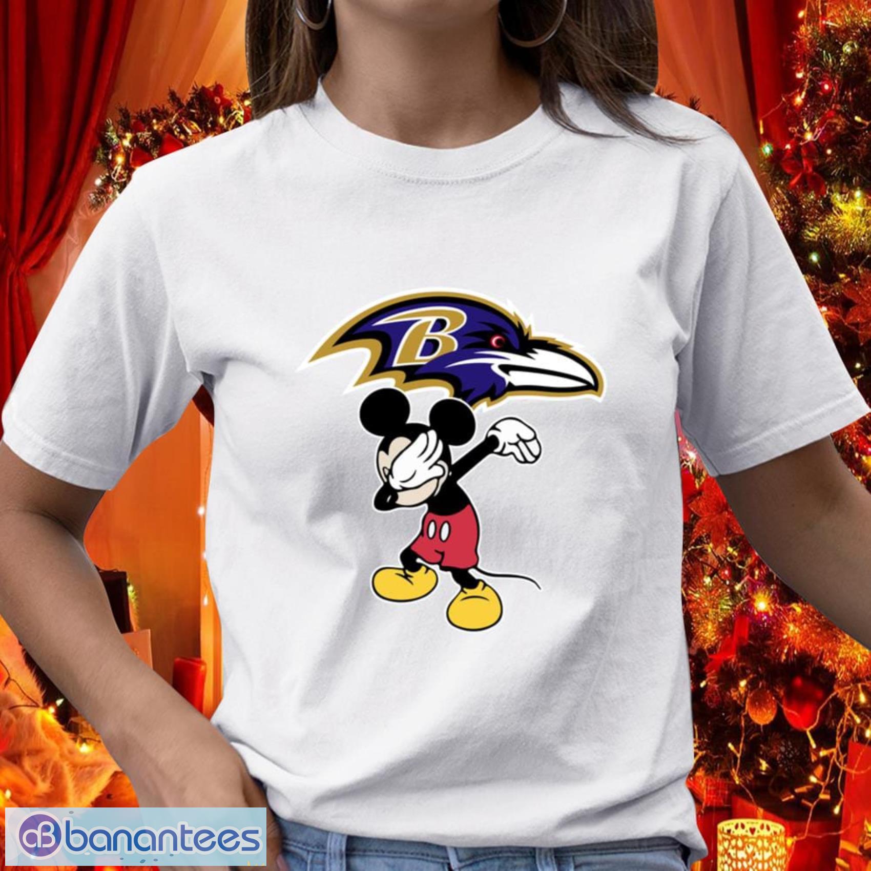 Baltimore Ravens NFL Football Gift Fr Fans Dabbing Mickey Disney Sports T Shirt - Baltimore Ravens NFL Football Dabbing Mickey Disney Sports T Shirt_1