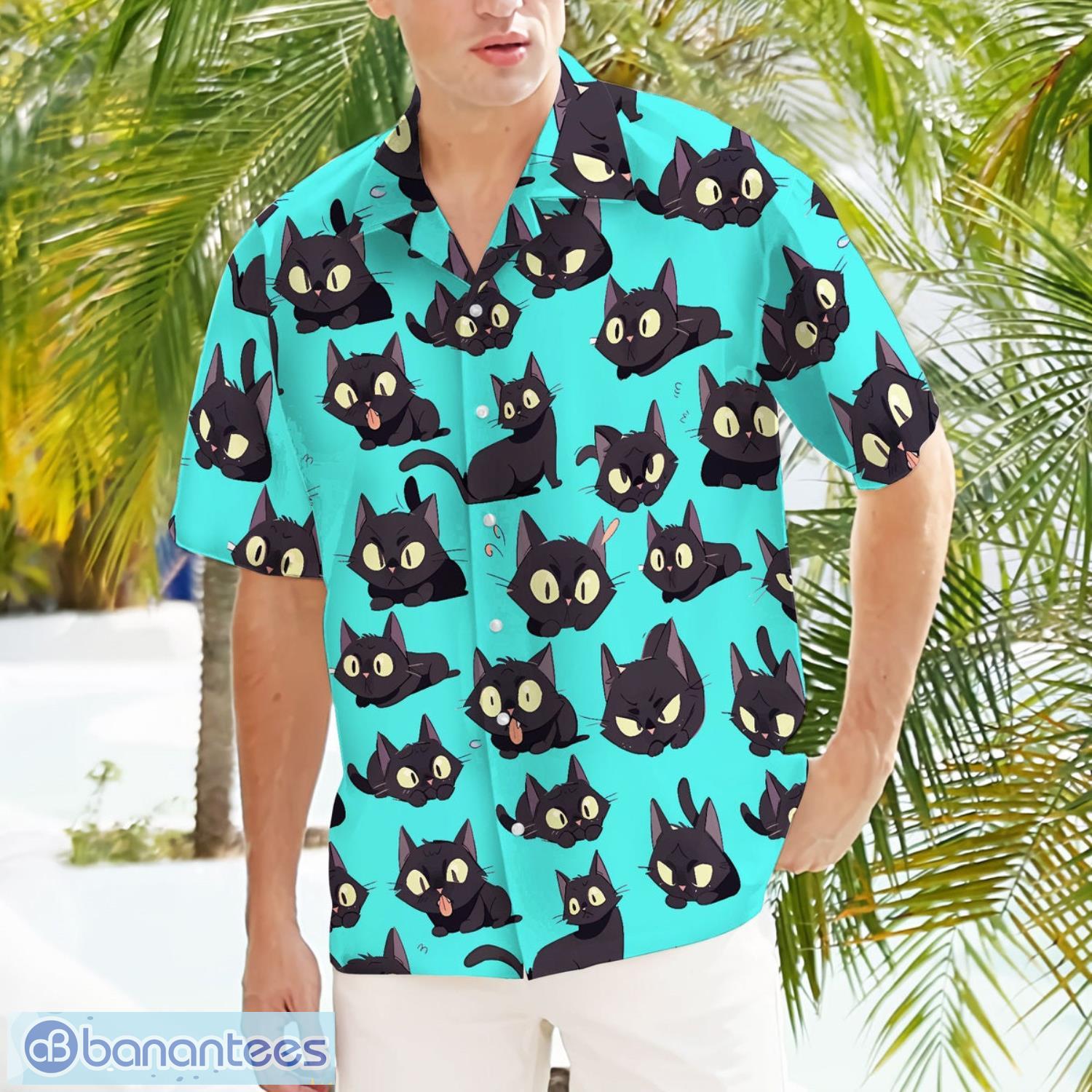 Kentucky Wildcats Cute Black Cat Hawaiian Shirt And Shorts Funny Summer  Gift - Banantees