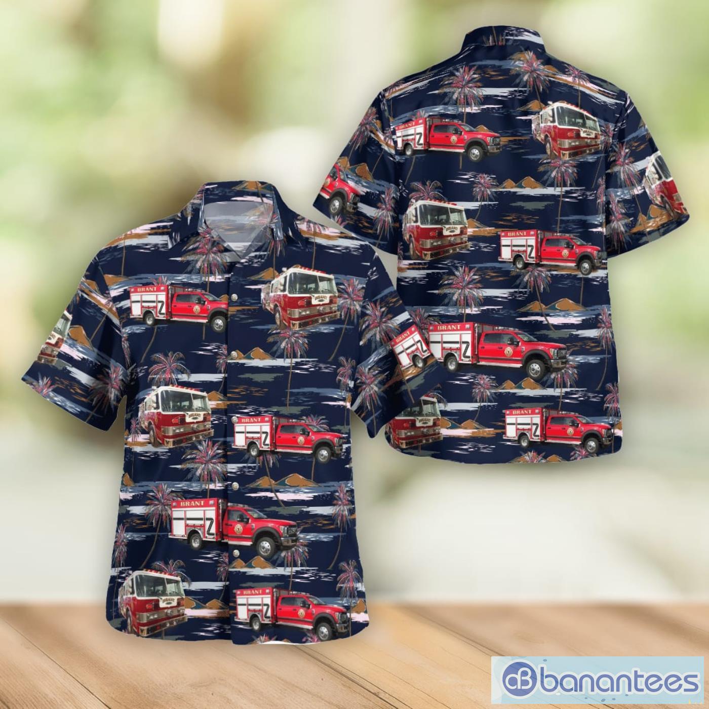 Brant Volunteer Fire Company Brant New York Men And Women Summer Gift Hawaiian Shirt Product Photo 1