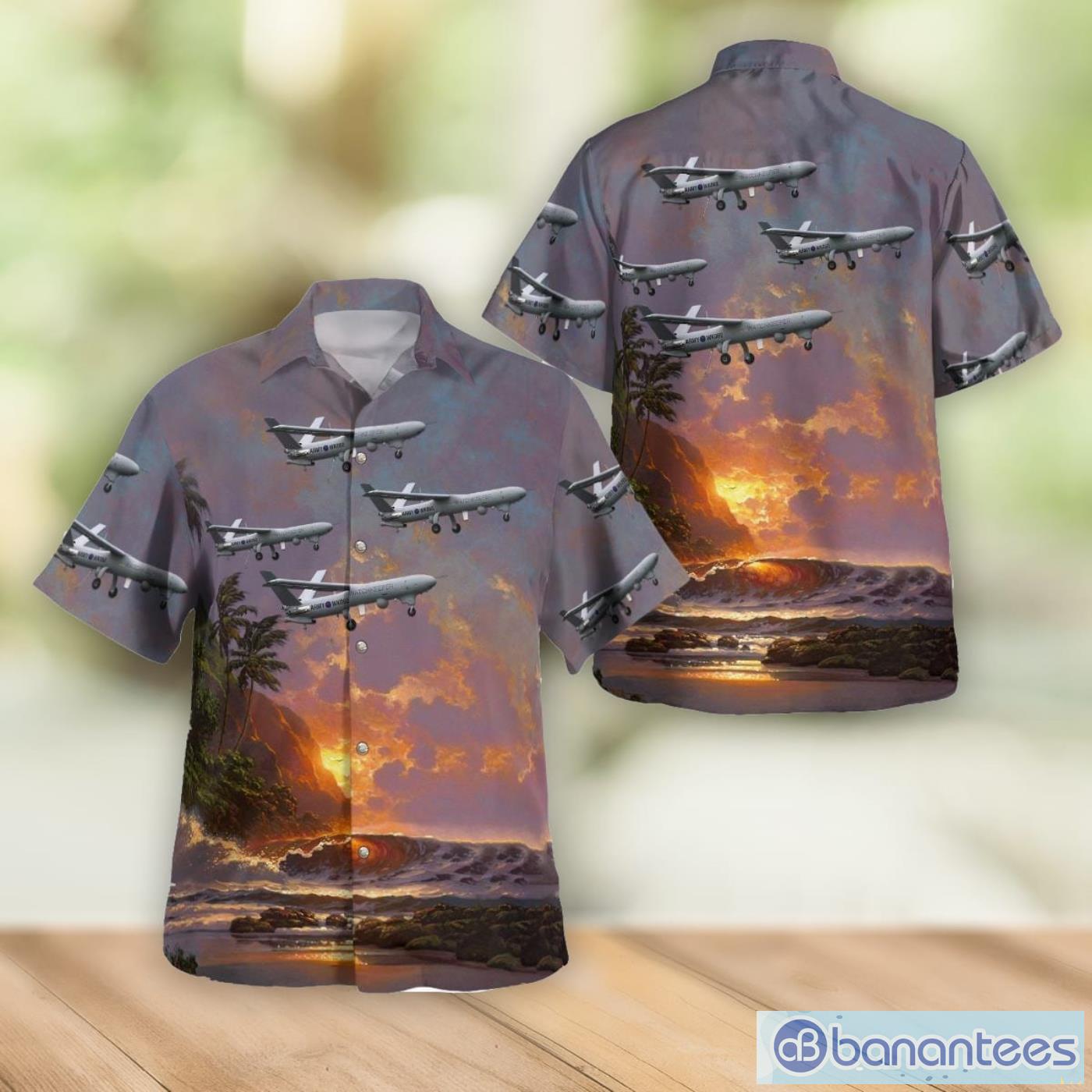 British Army Thales Watchkeeper WK450 Men And Women Summer Gift Hawaiian Shirt Product Photo 1