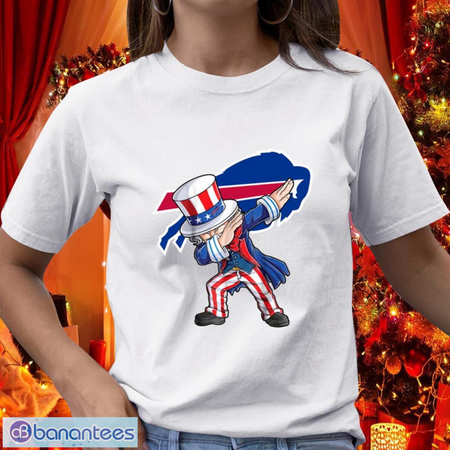 Buffalo Bills NFL Football Gift Fr Fans Dabbing Uncle Sam The Fourth of July T Shirt - Buffalo Bills NFL Football Dabbing Uncle Sam The Fourth of July T Shirt_1