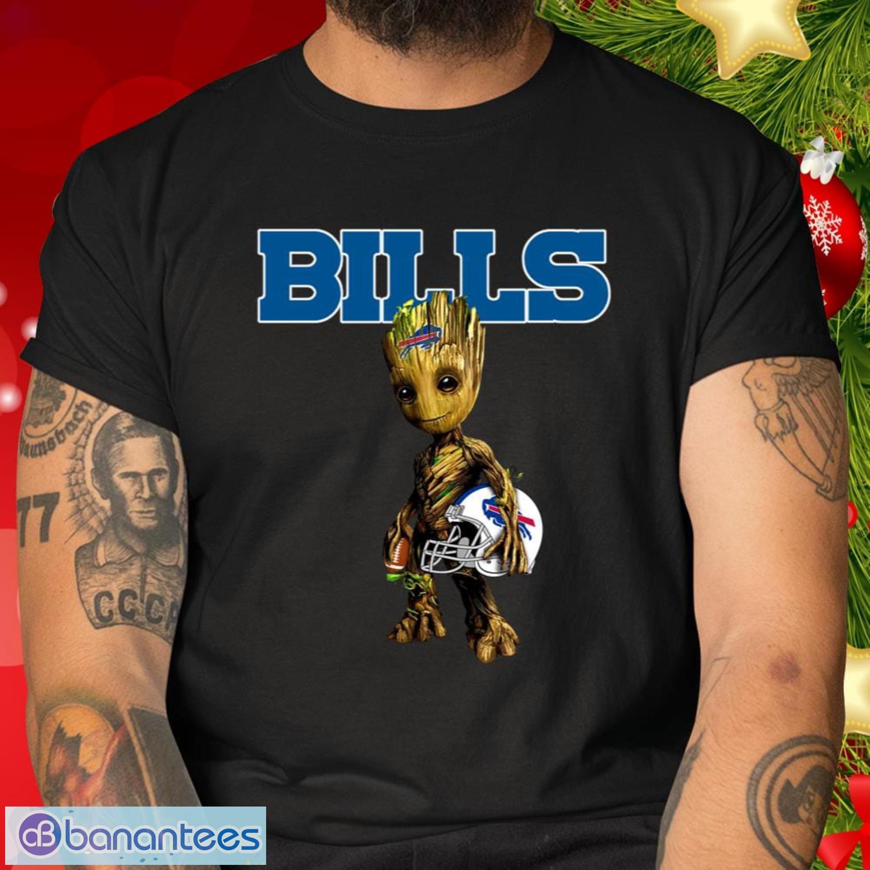 Buffalo Bills NFL Football Gift Fr Fans Groot Marvel Guardians Of The Galaxy T Shirt - Buffalo Bills NFL Football Groot Marvel Guardians Of The Galaxy T Shirt_2