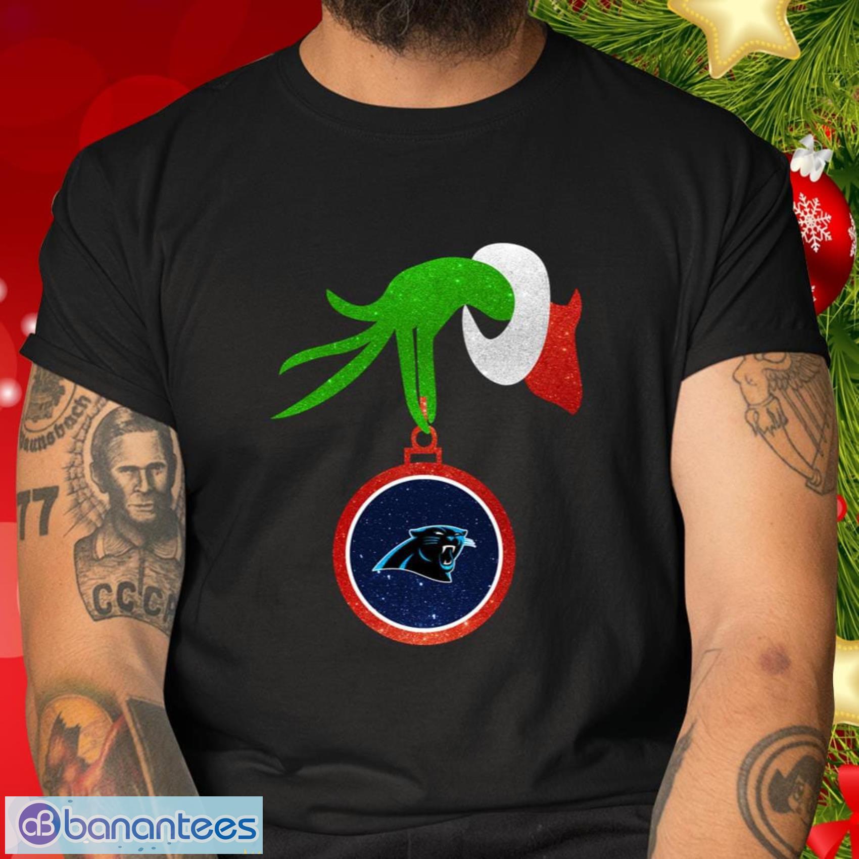 Carolina Panthers Grinch Merry Christmas NFL Football Gift Fr Fans T Shirt - Carolina Panthers Grinch Merry Christmas NFL Football T Shirt_2