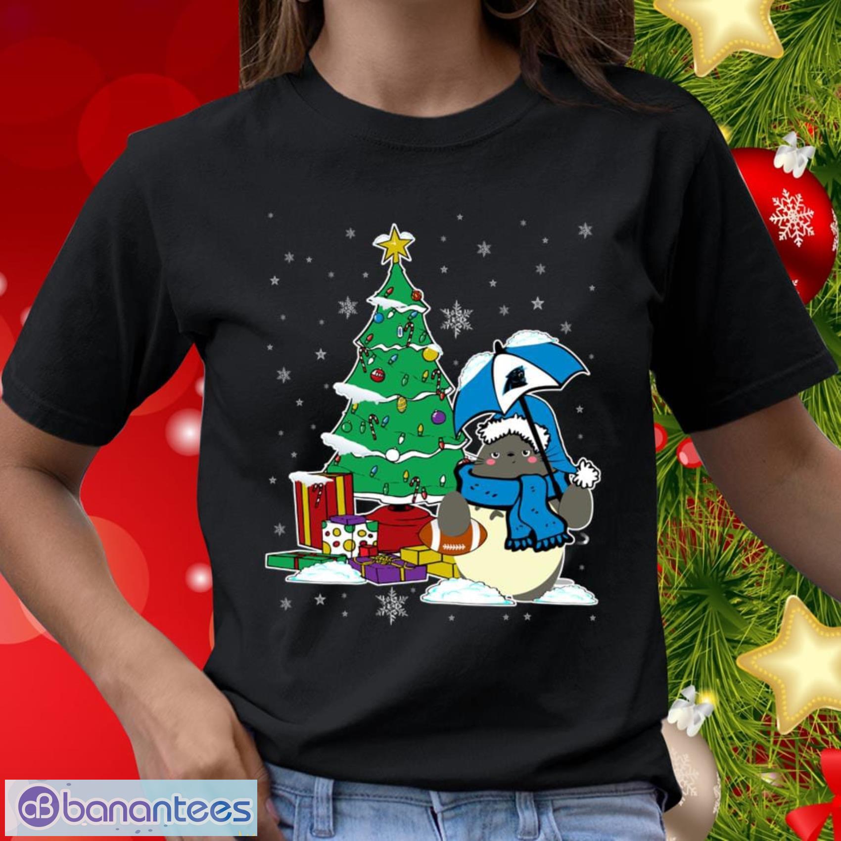 Carolina Panthers NFL Football Gift Fr Fans Cute Tonari No Totoro Christmas Sports T Shirt - Carolina Panthers NFL Football Cute Tonari No Totoro Christmas Sports T Shirt_2