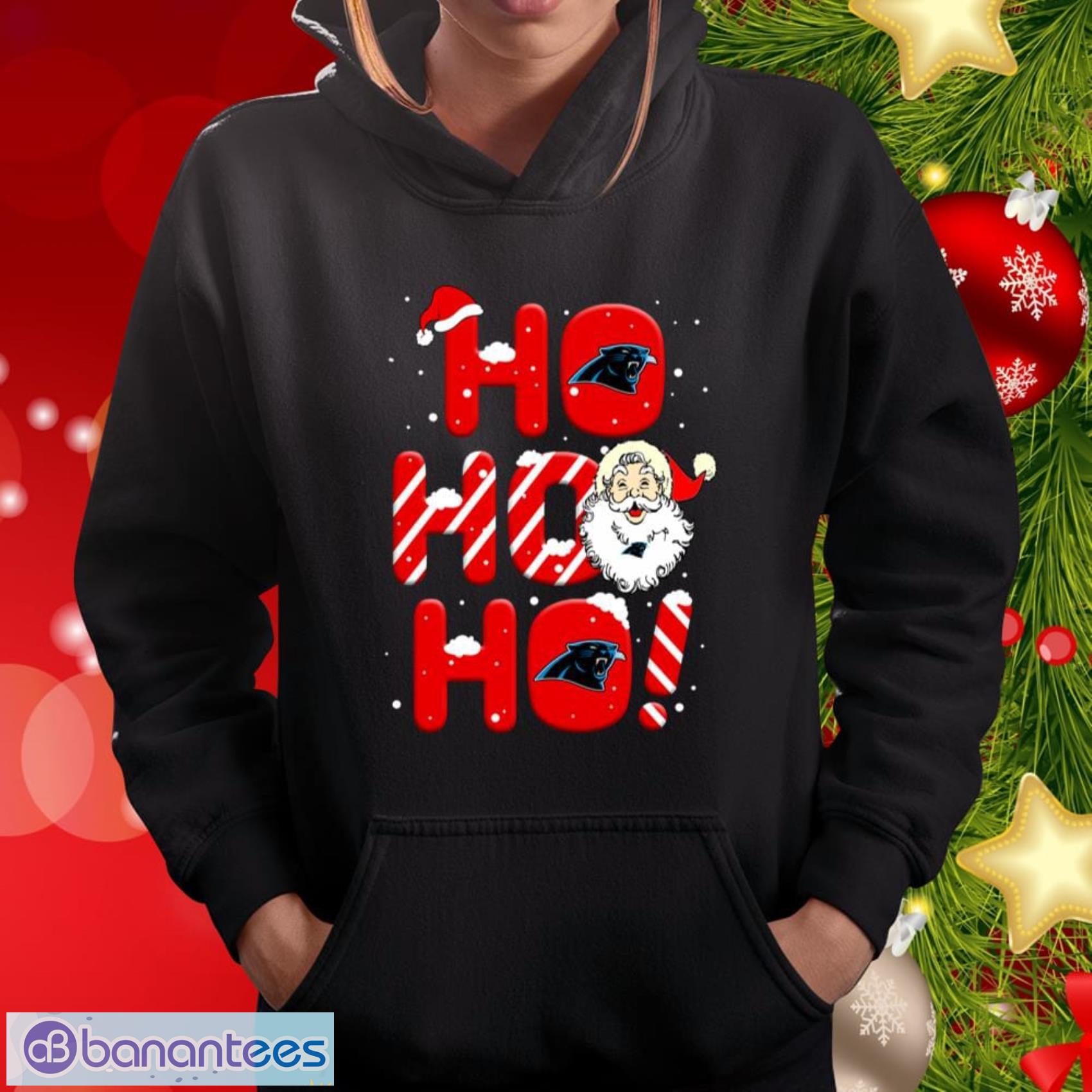 Santa Claus Ho Ho Ho Carolina Panthers Christmas Shirt - Freedomdesign