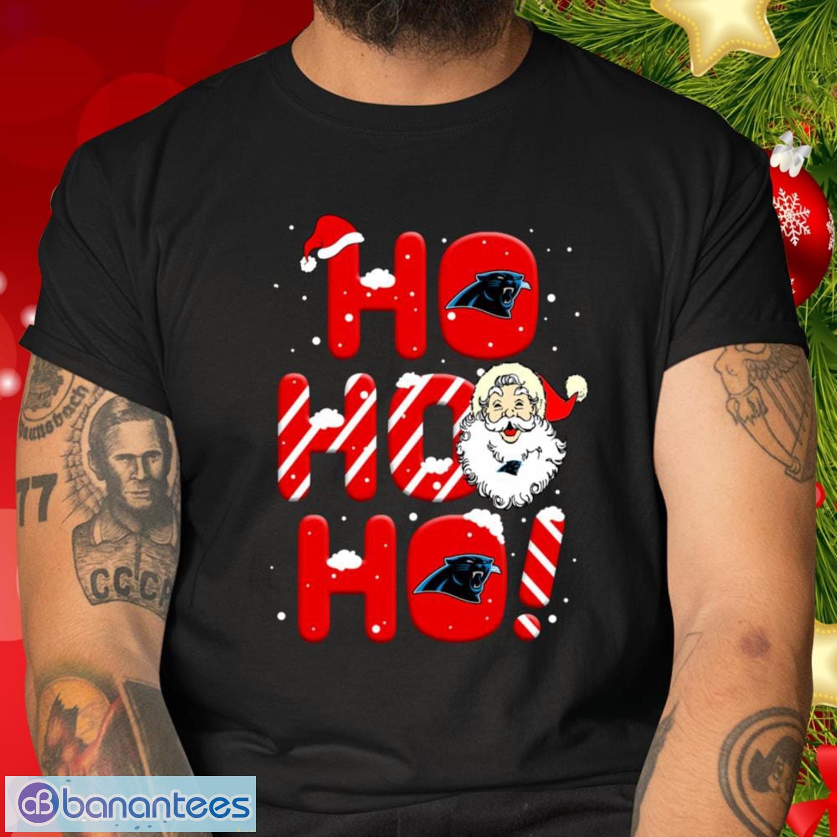 Carolina Panthers NFL Football Gift Fr Fans Ho Ho Ho Santa Claus Merry Christmas Shirt T Shirt - Carolina Panthers NFL Football Ho Ho Ho Santa Claus Merry Christmas Shirt T Shirt_1